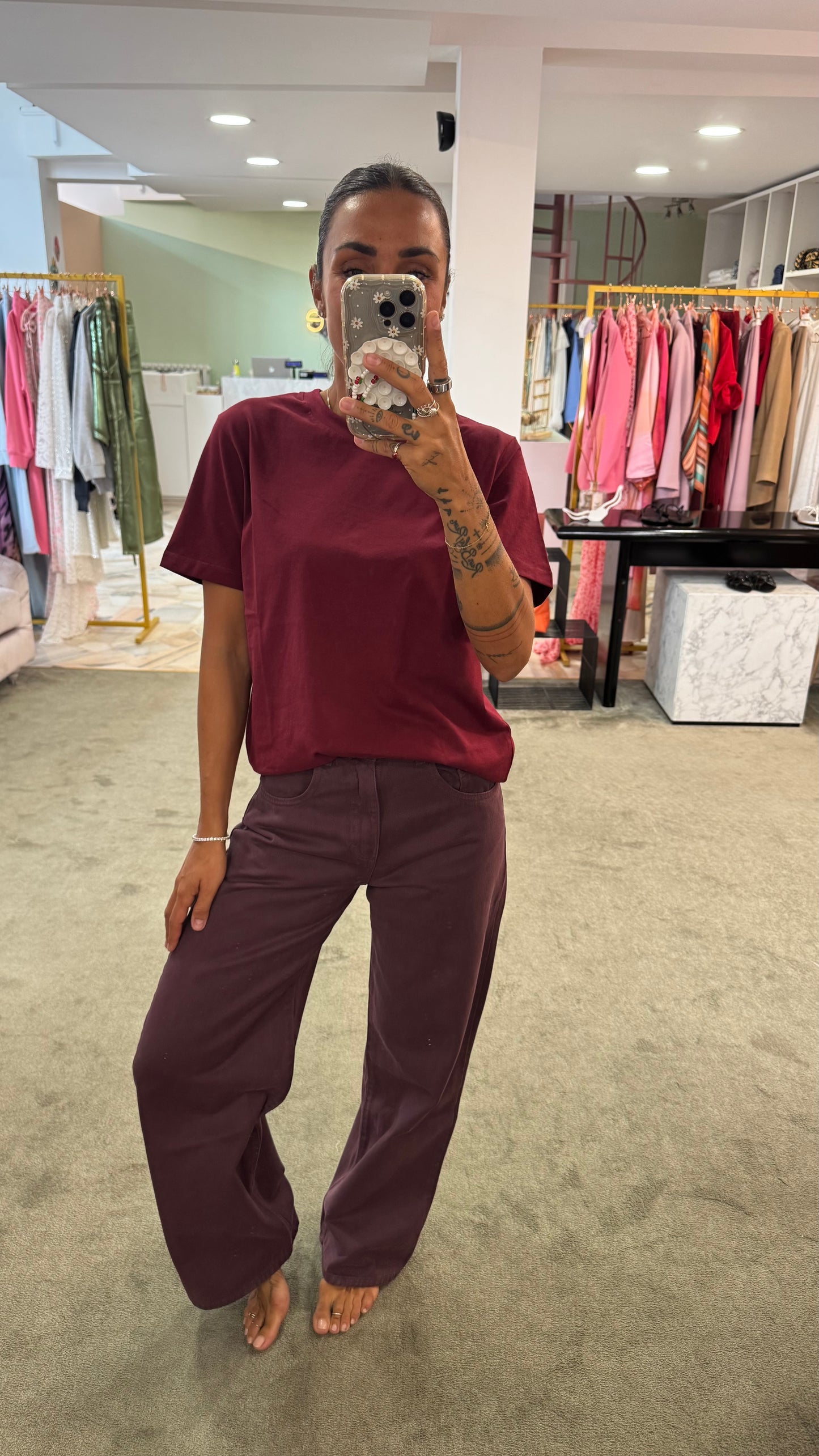 T-shirt anna bordeaux jx