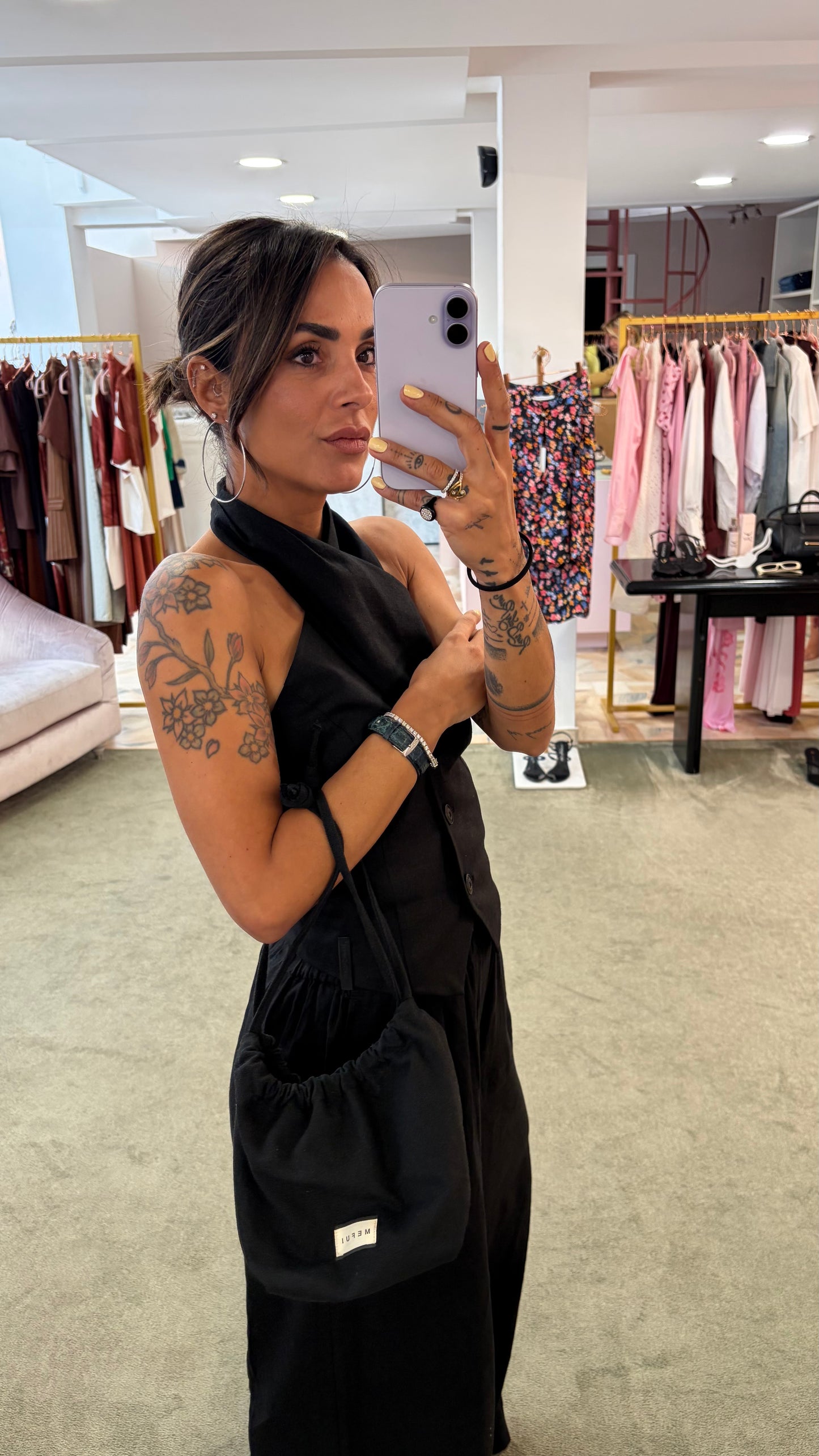 Borsa pochette nera Me Fui