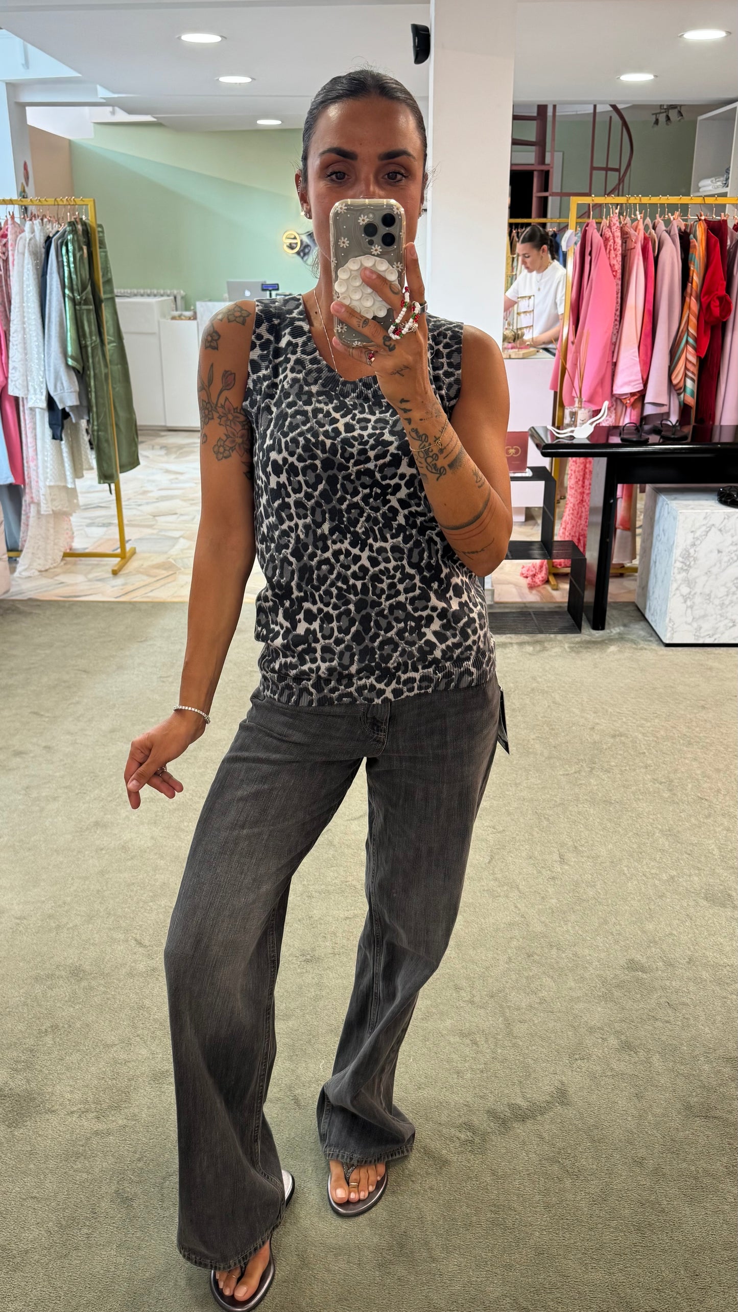 Jeans palermo grigio vita bassa loose jx