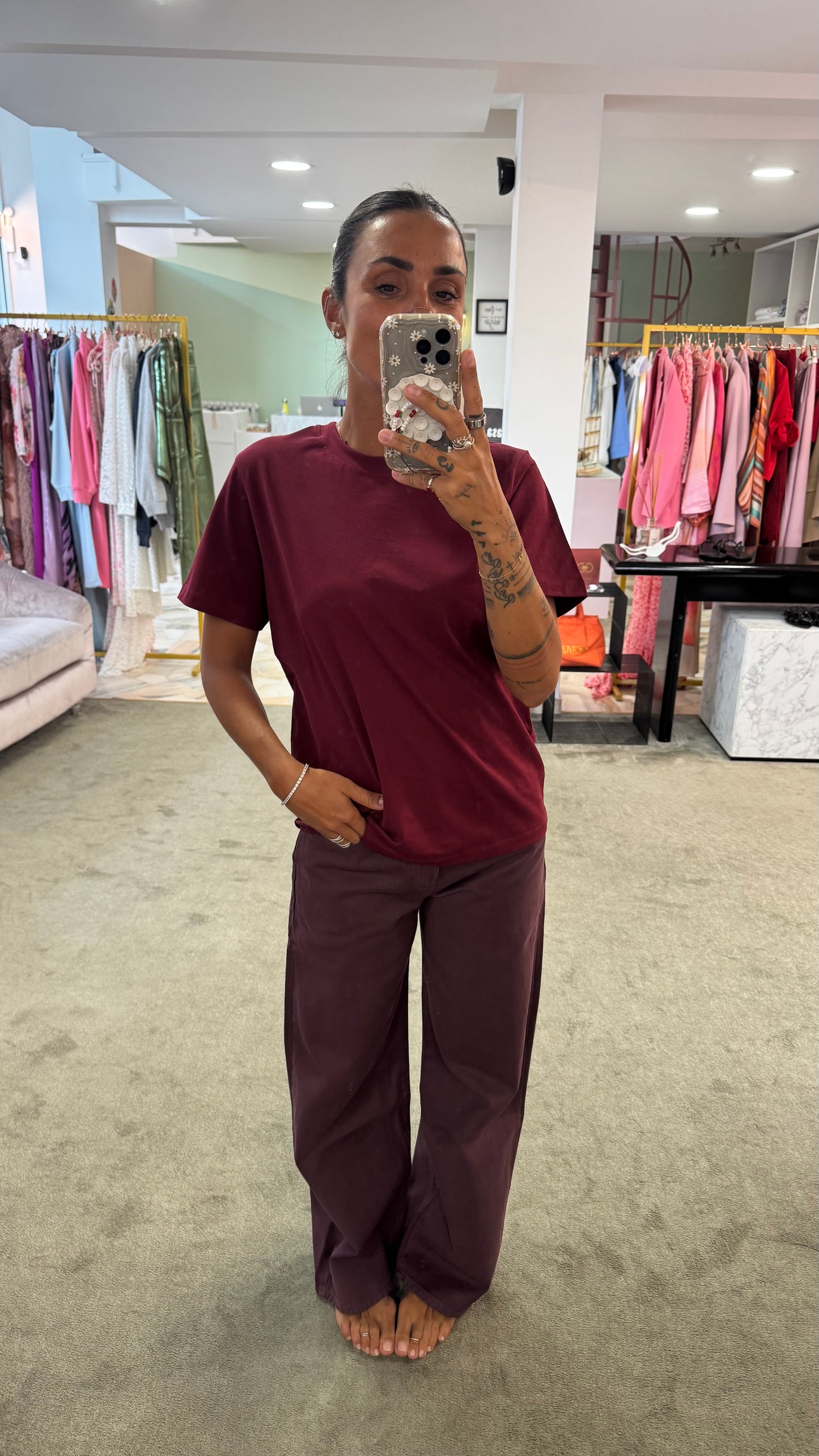 T-shirt anna bordeaux jx