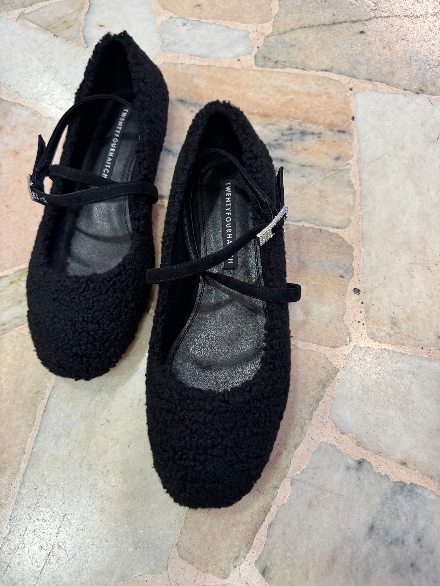 Ballerina teddy nera con cinturini tw