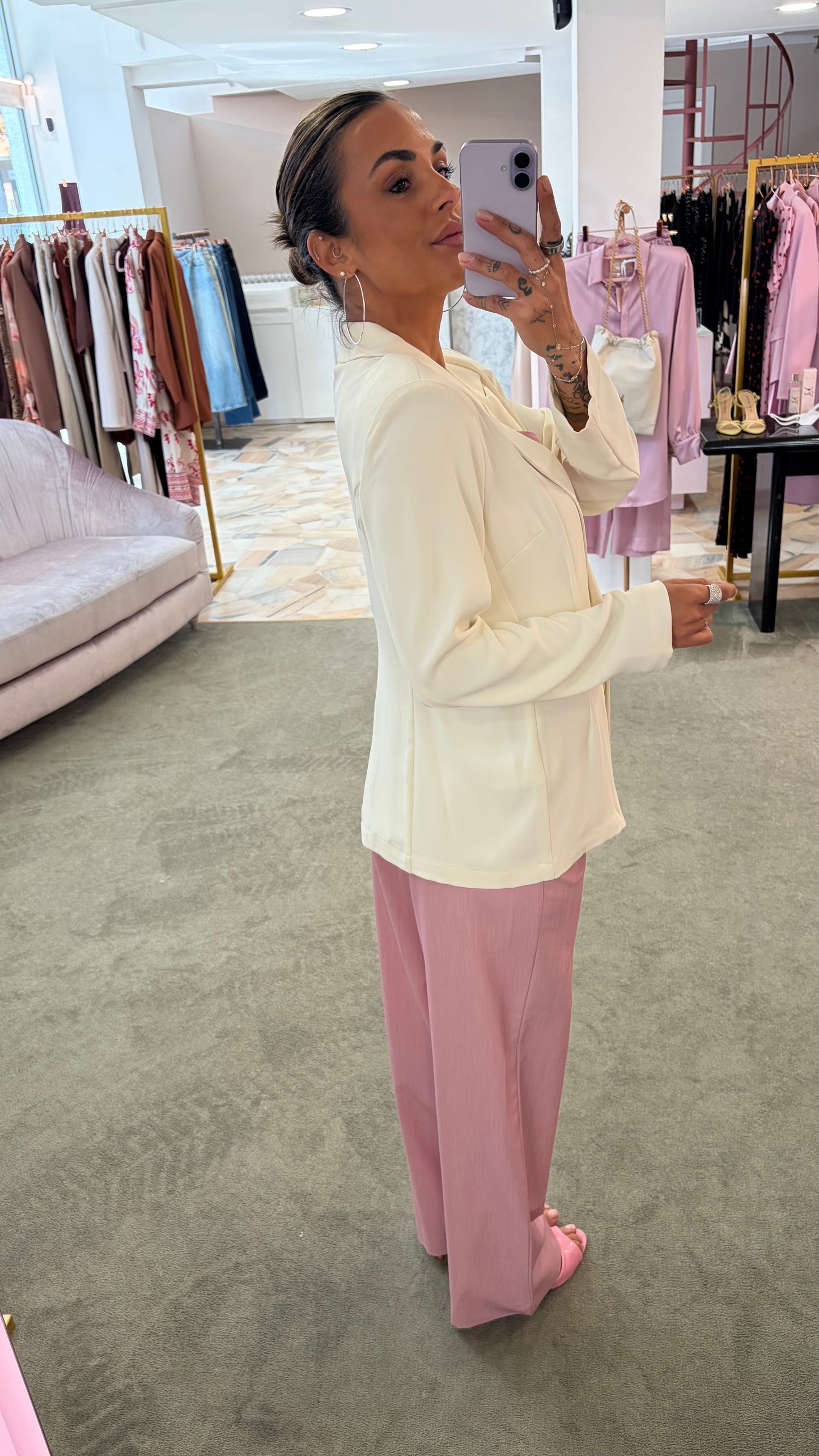 Blazer panna destrutturato leggero ay