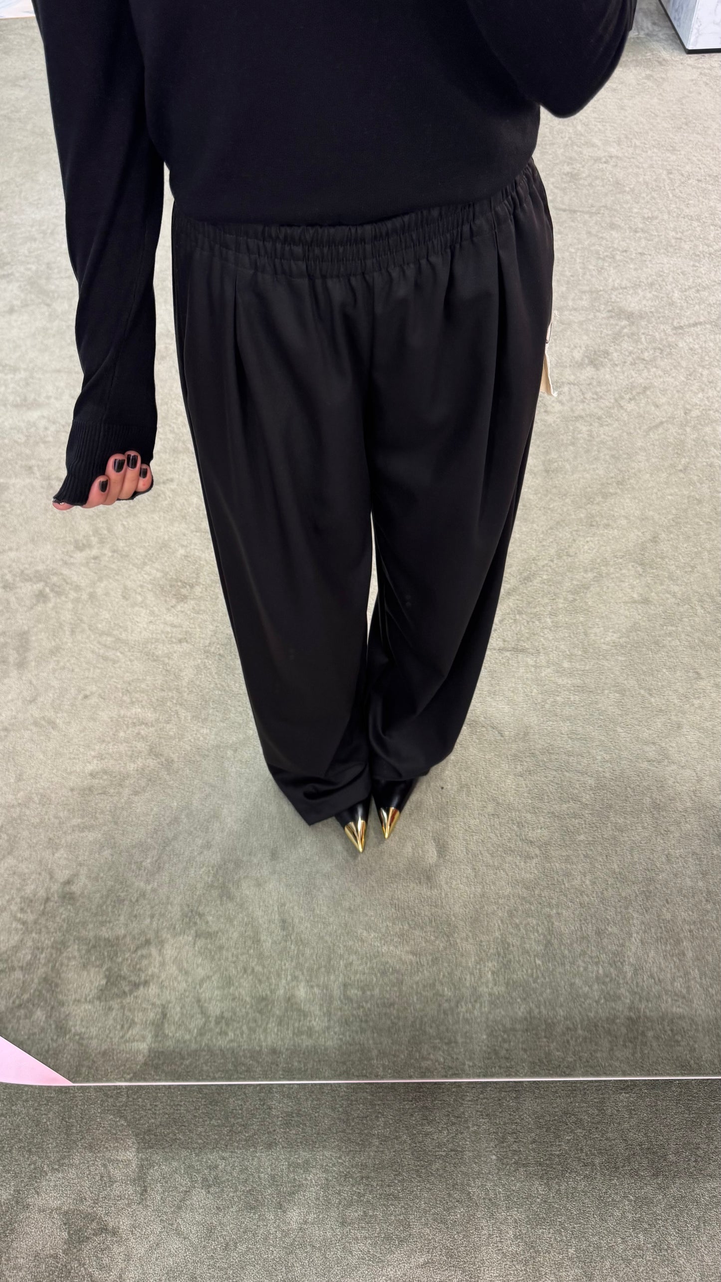 Pantaloni amie MAR DE MARGARITAS nero