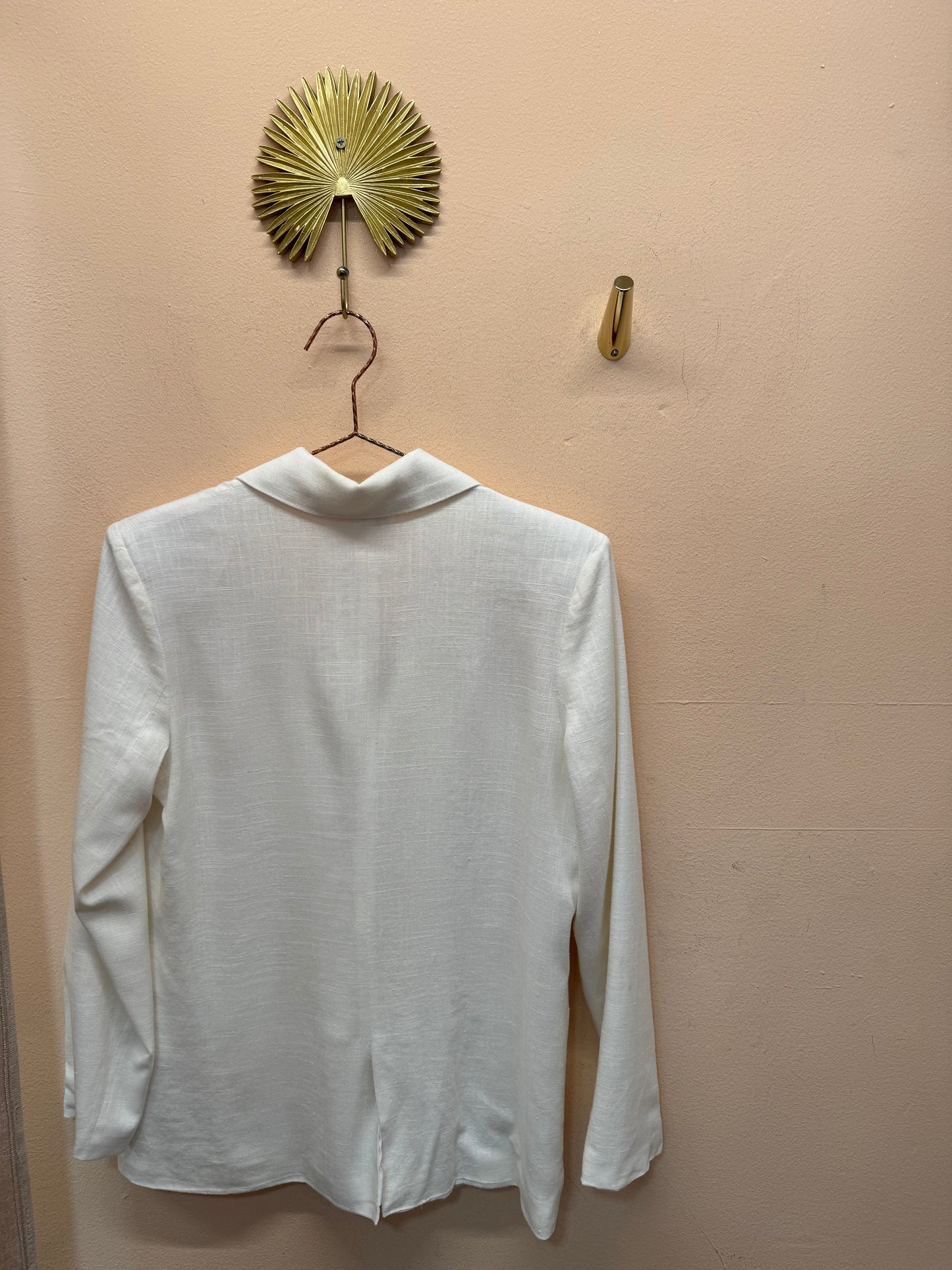 Blazer bianco in lino