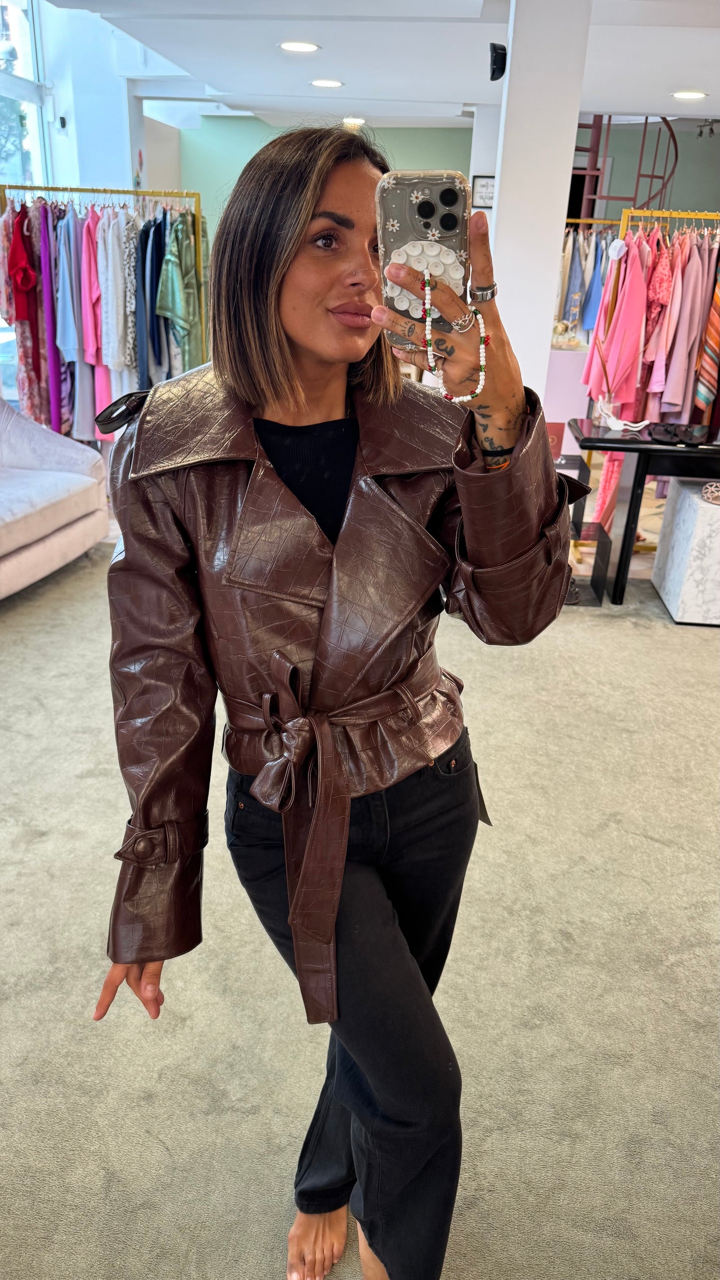 Trench crop marrone crocco Actualee