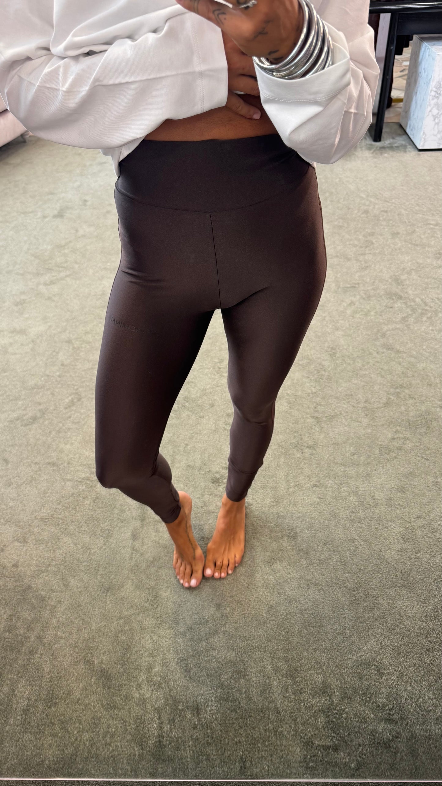 Leggings cioccolato in lycra Hinnominate