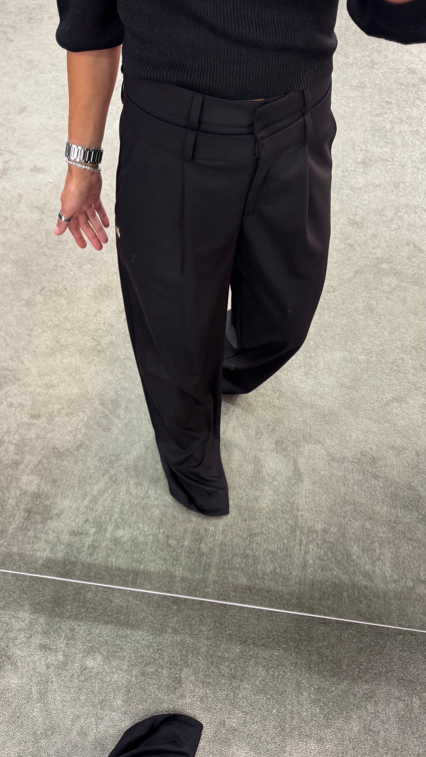 Pantaloni neri doppia vita Hinnominate