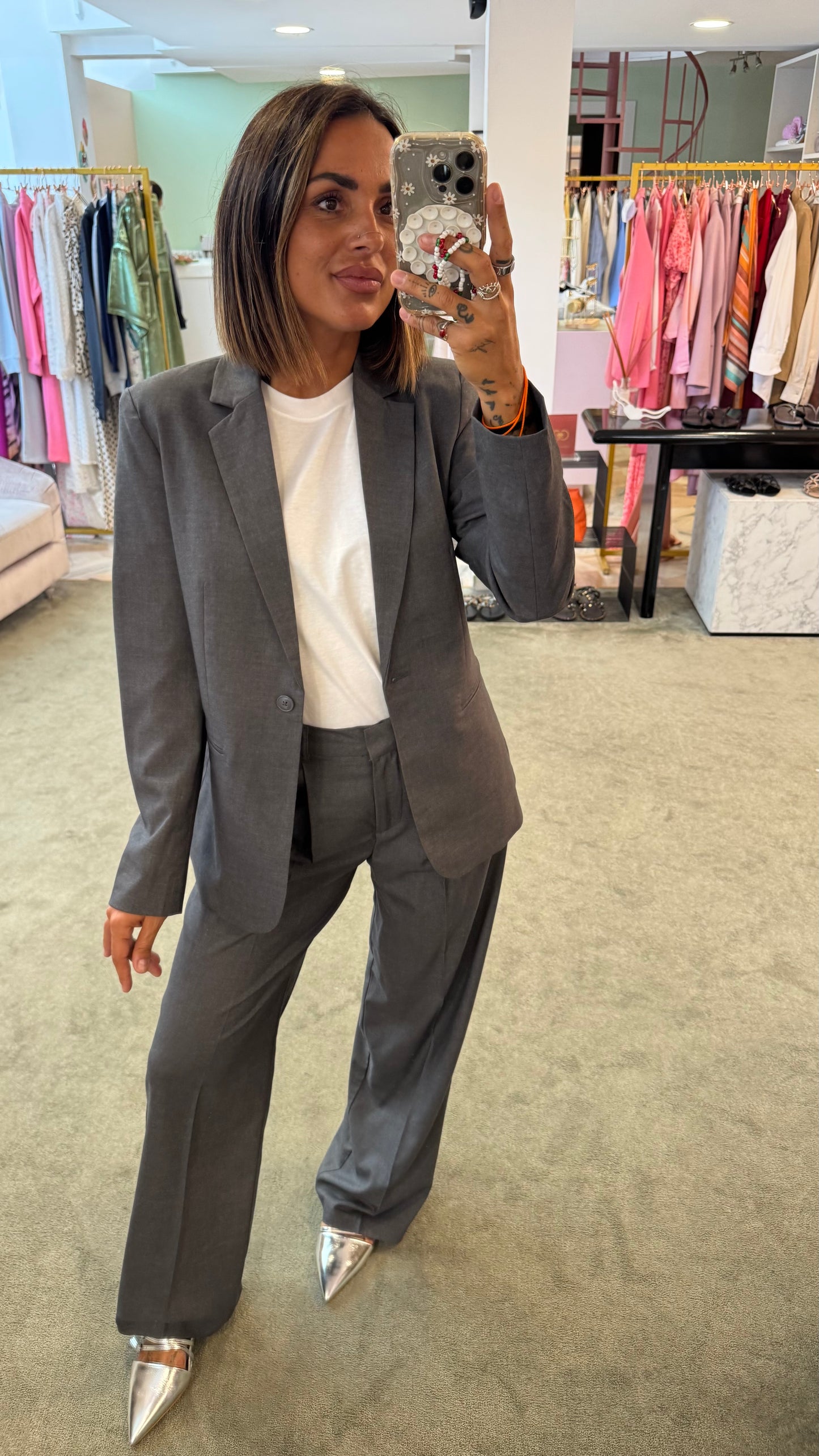 Blazer ellis grigio slim jx