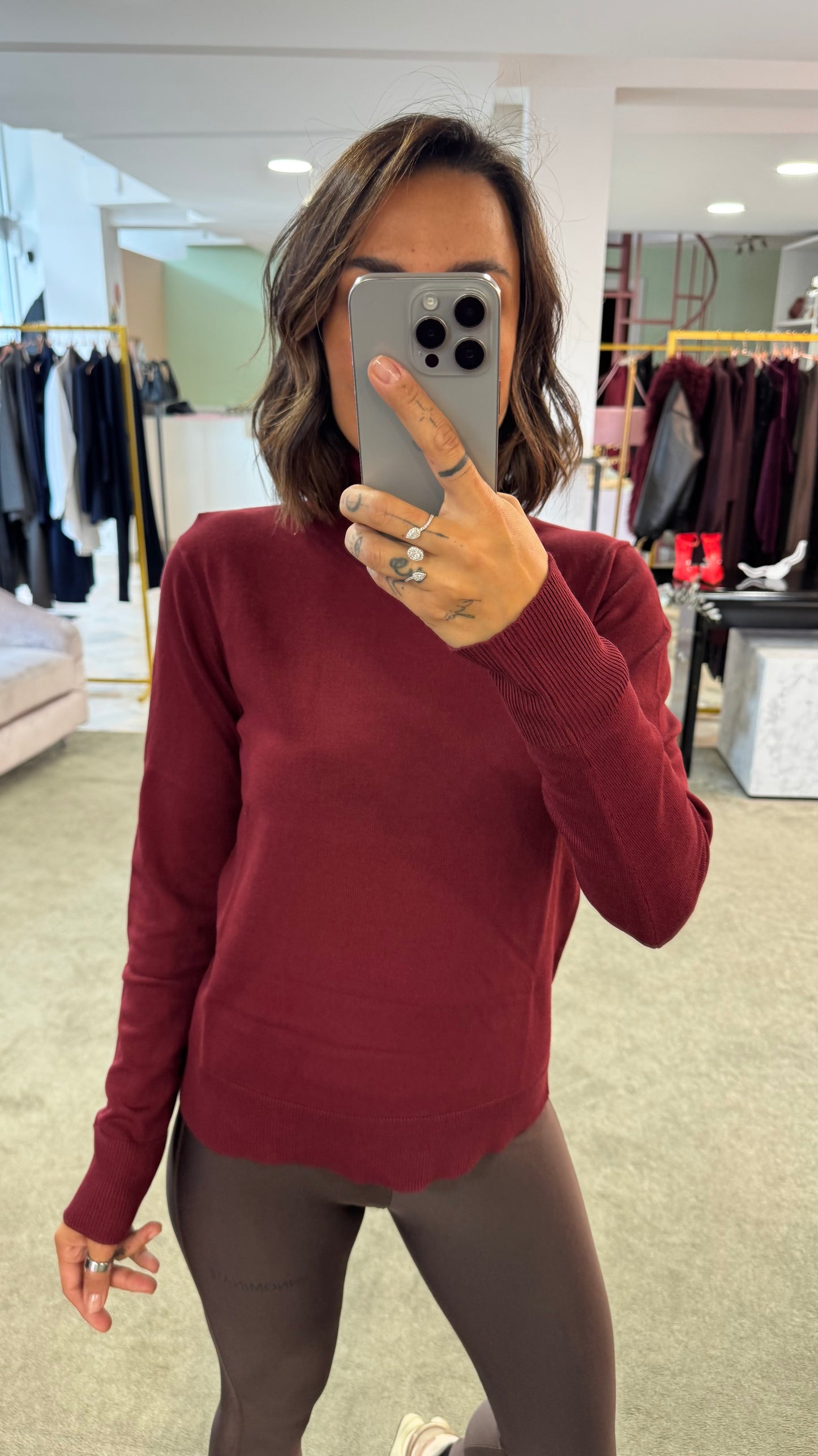Dolcevita bordeaux in viscosa jx