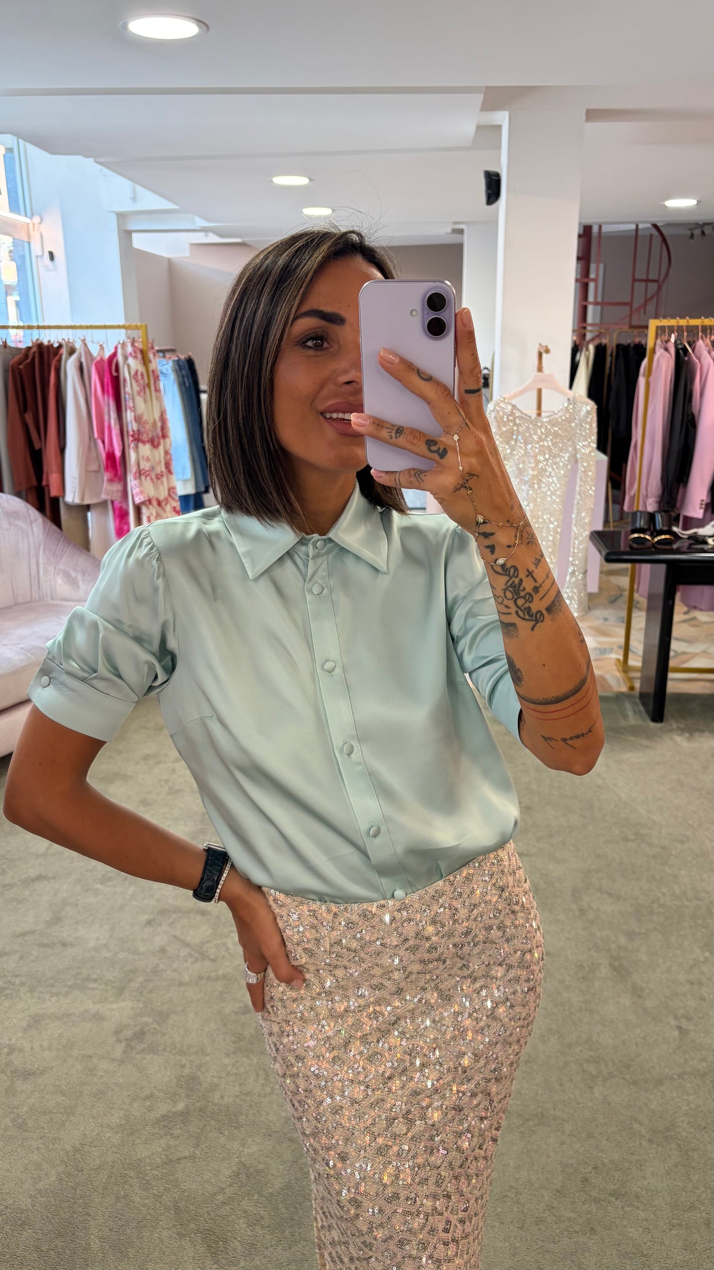 Camicia tiffany manica corta Actualee