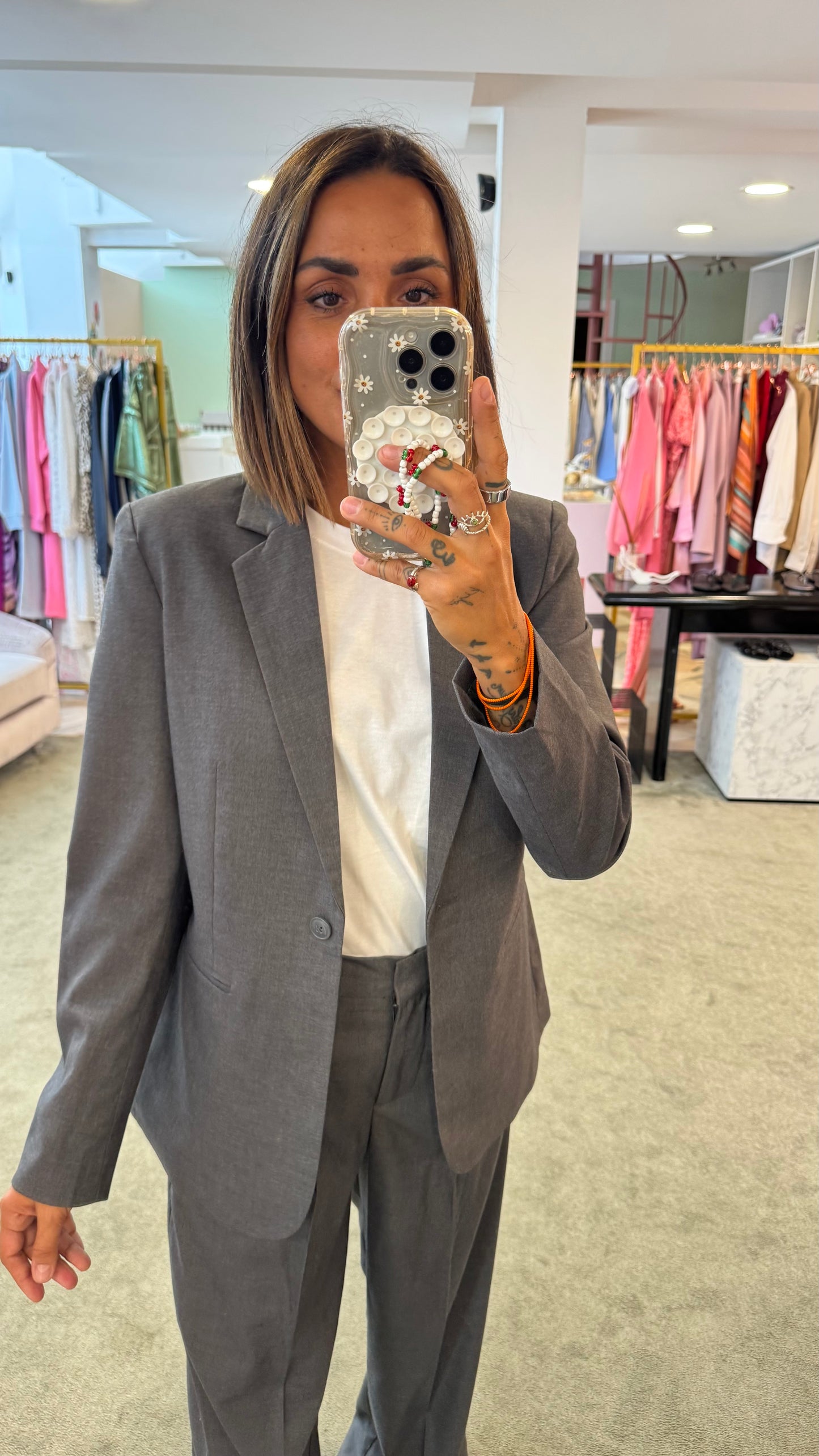 Blazer ellis grigio slim jx