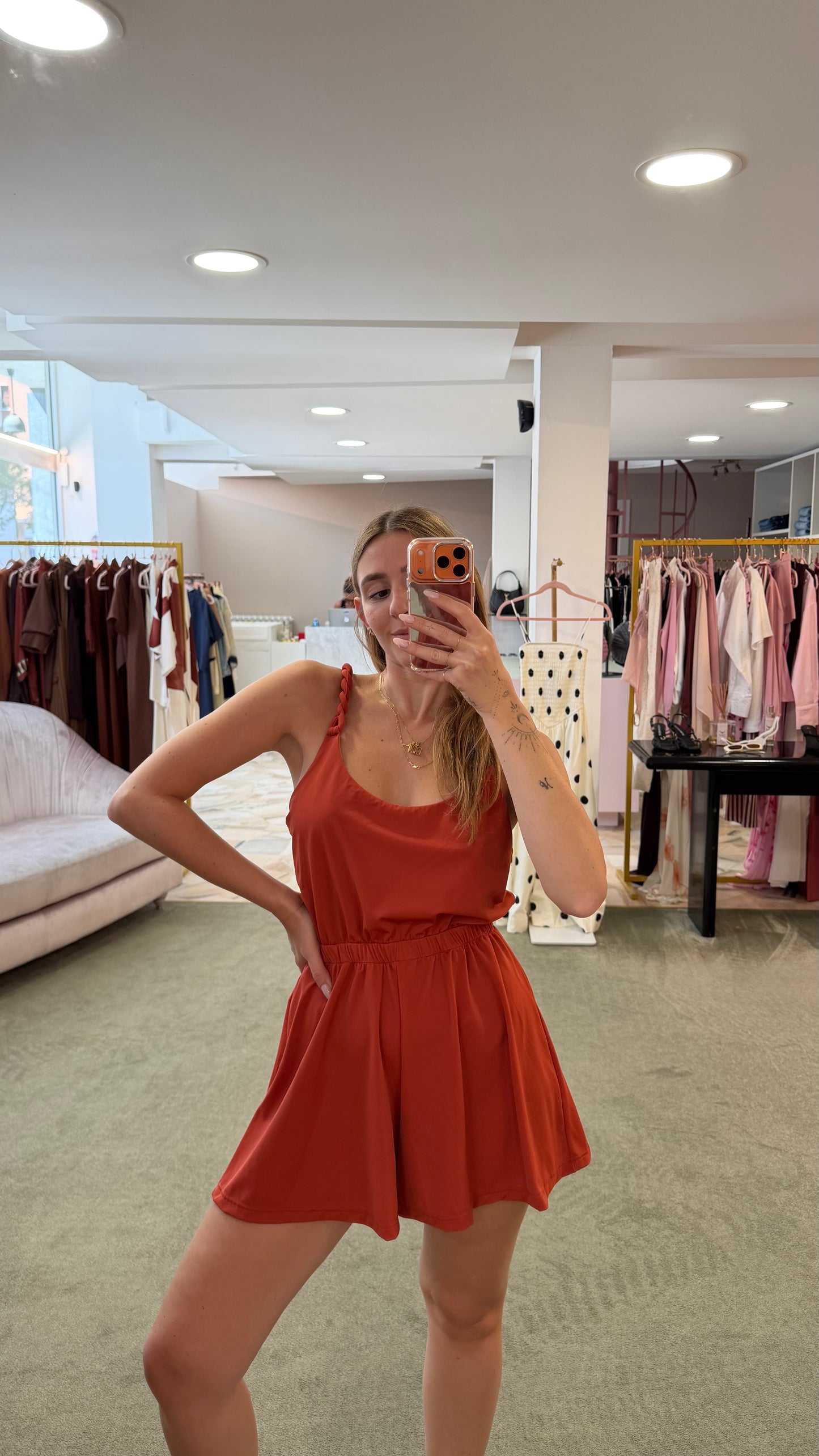 Jumpsuit ruggine torchon Cotazur
