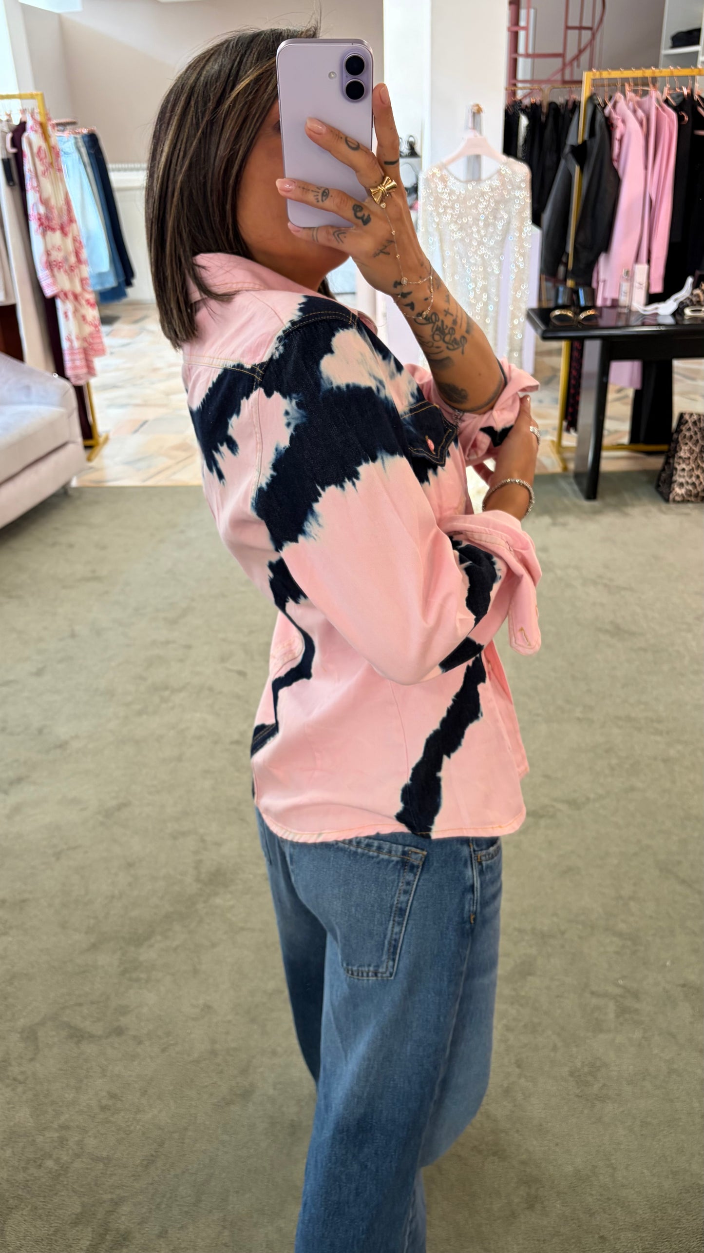 Camicia rosa tie-dye Don't@Me