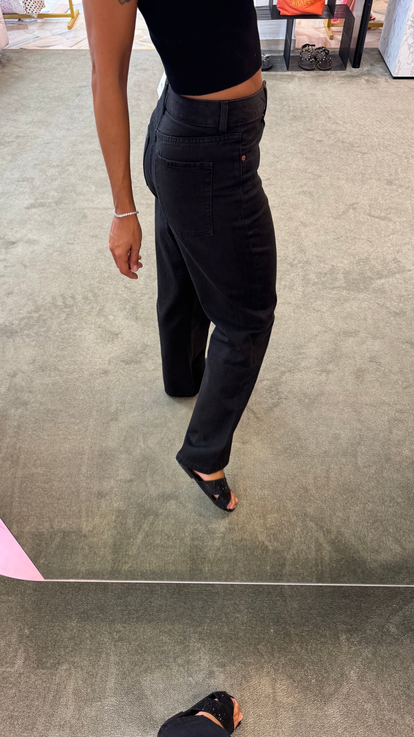 Jeans seville nero straight jx