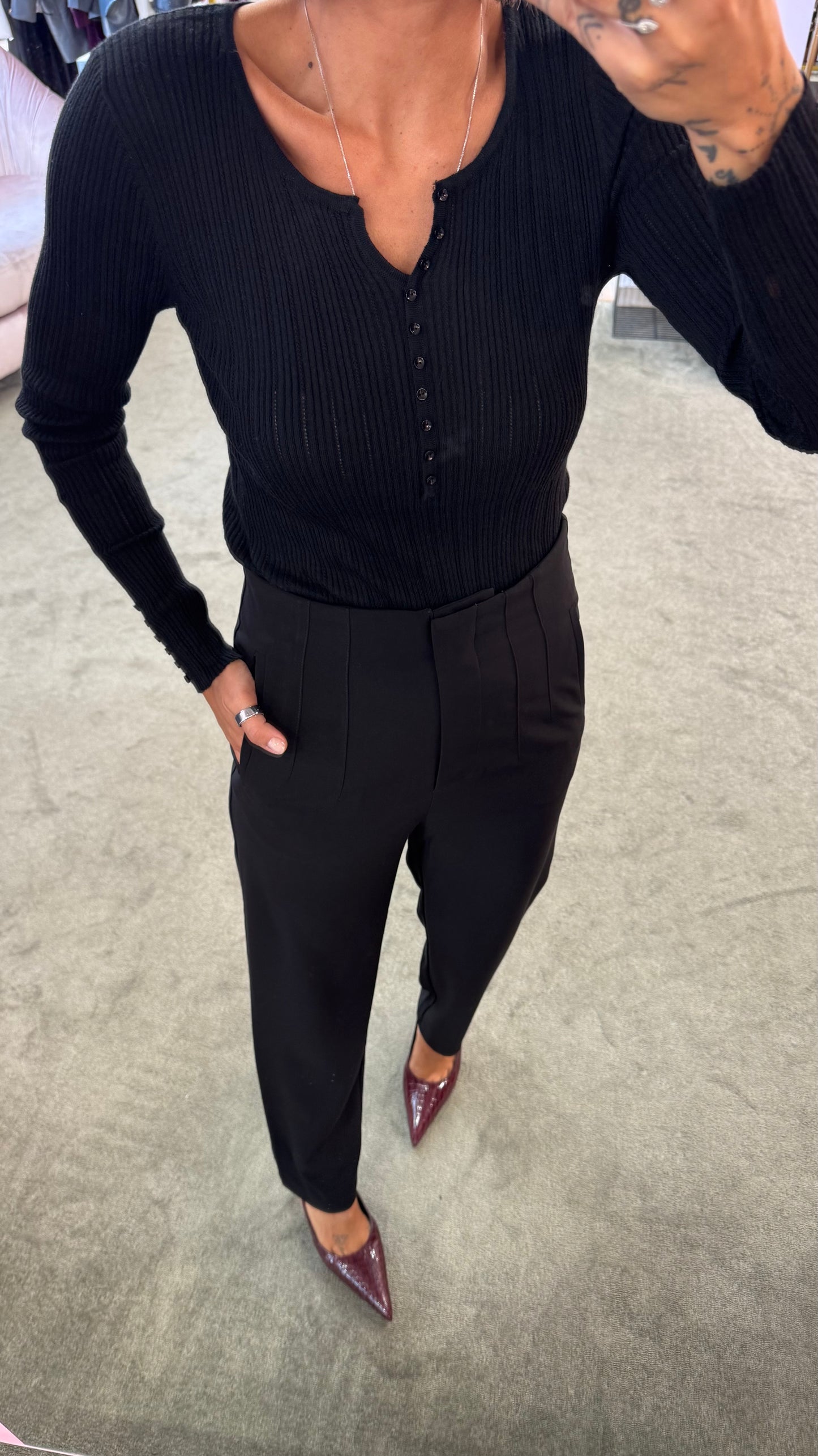 Pantaloni neri cigarette ay