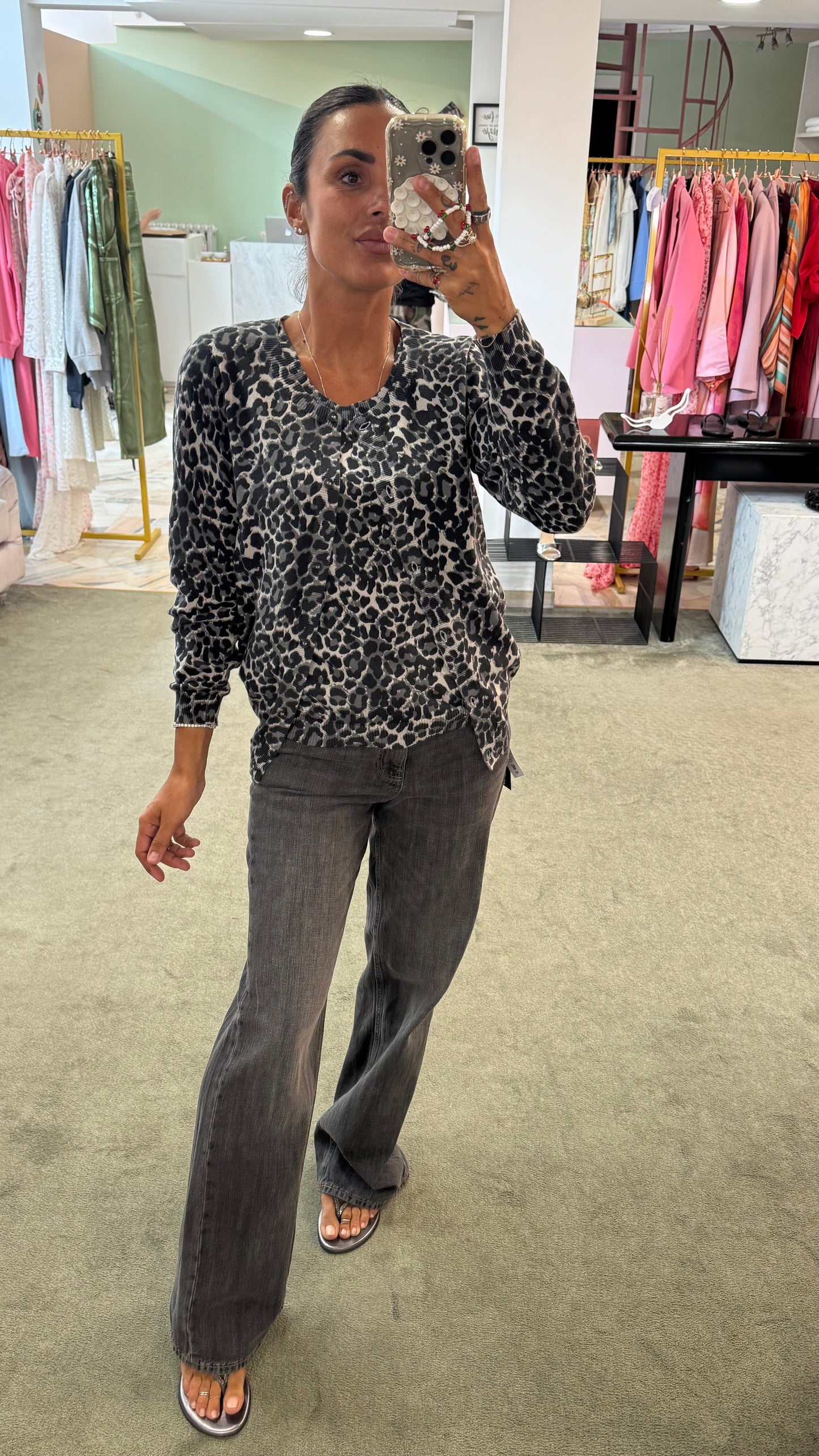 Jeans palermo grigio vita bassa loose jx