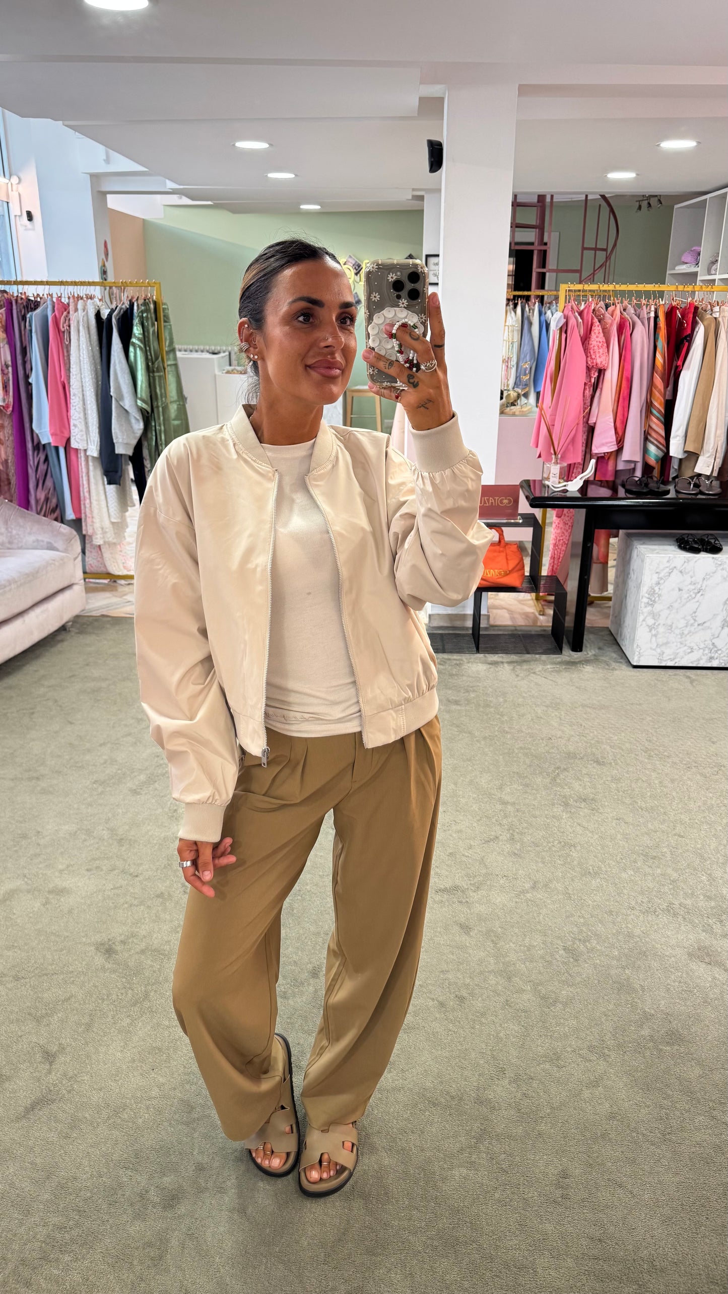 Bomber beige jx
