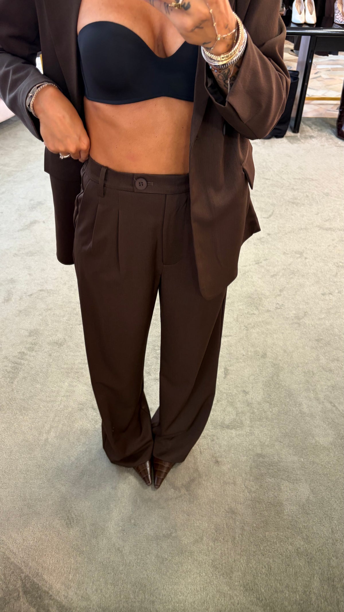 Blazer doppiopetto marrone over ay fw26