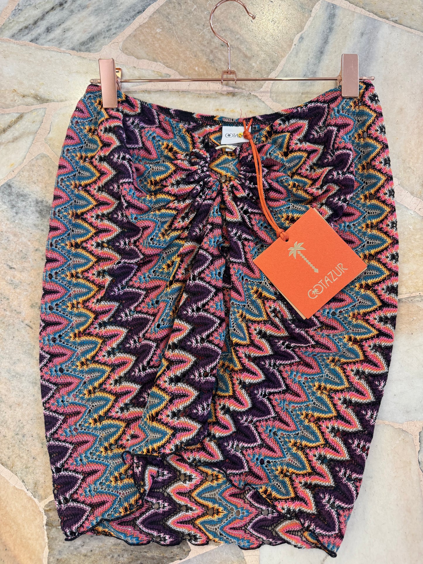 Gonna pareo in maglia fantasia missoni Cotazur