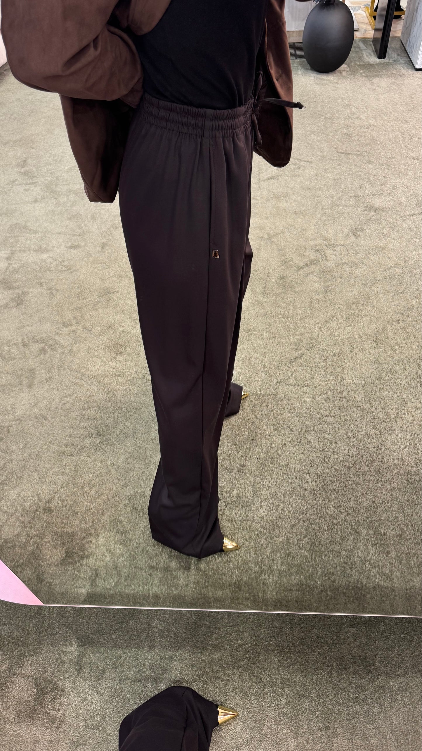 Pantaloni marroni testa di moro Hinnominate con coulisse