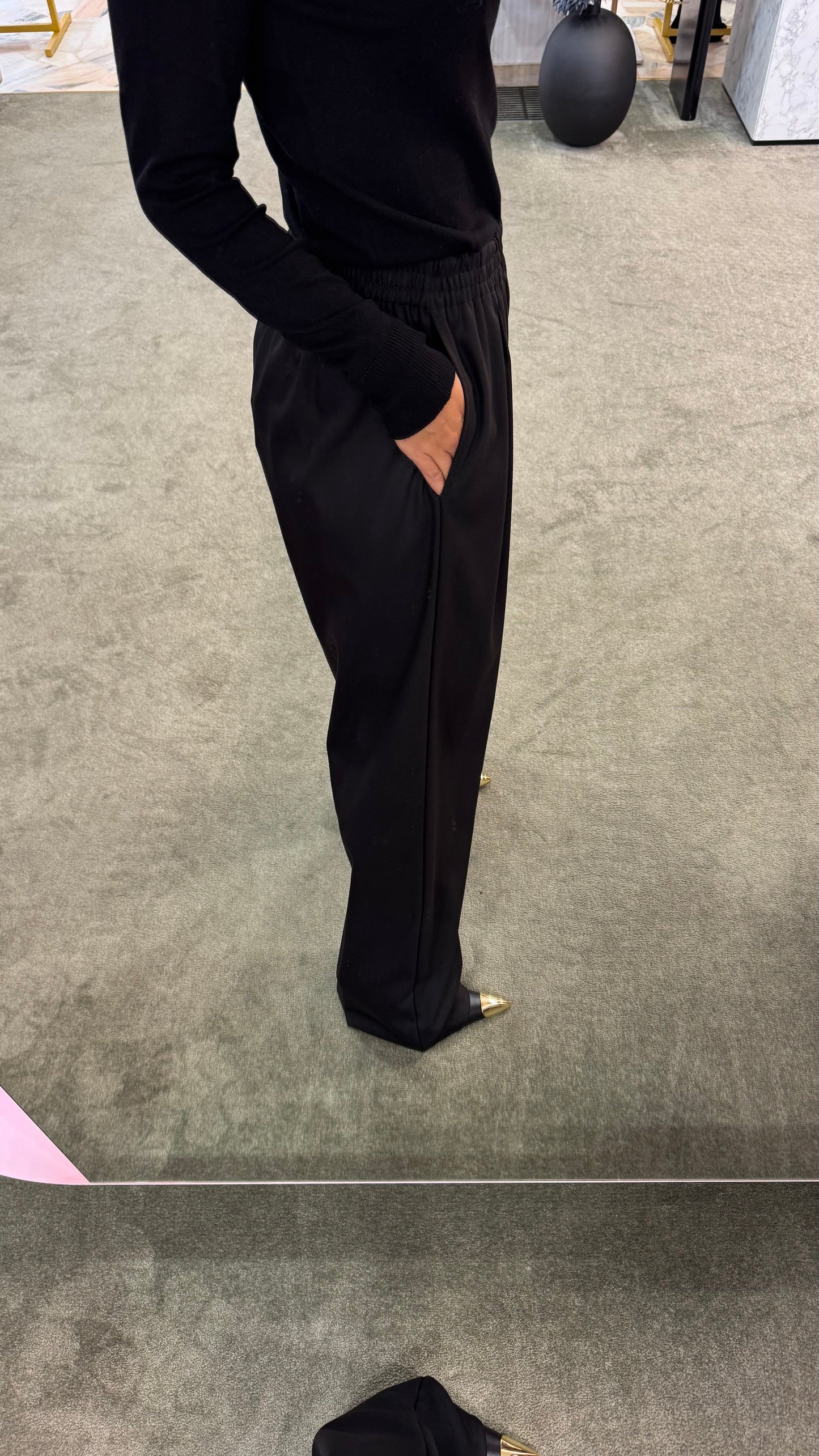 Pantaloni amie MAR DE MARGARITAS nero