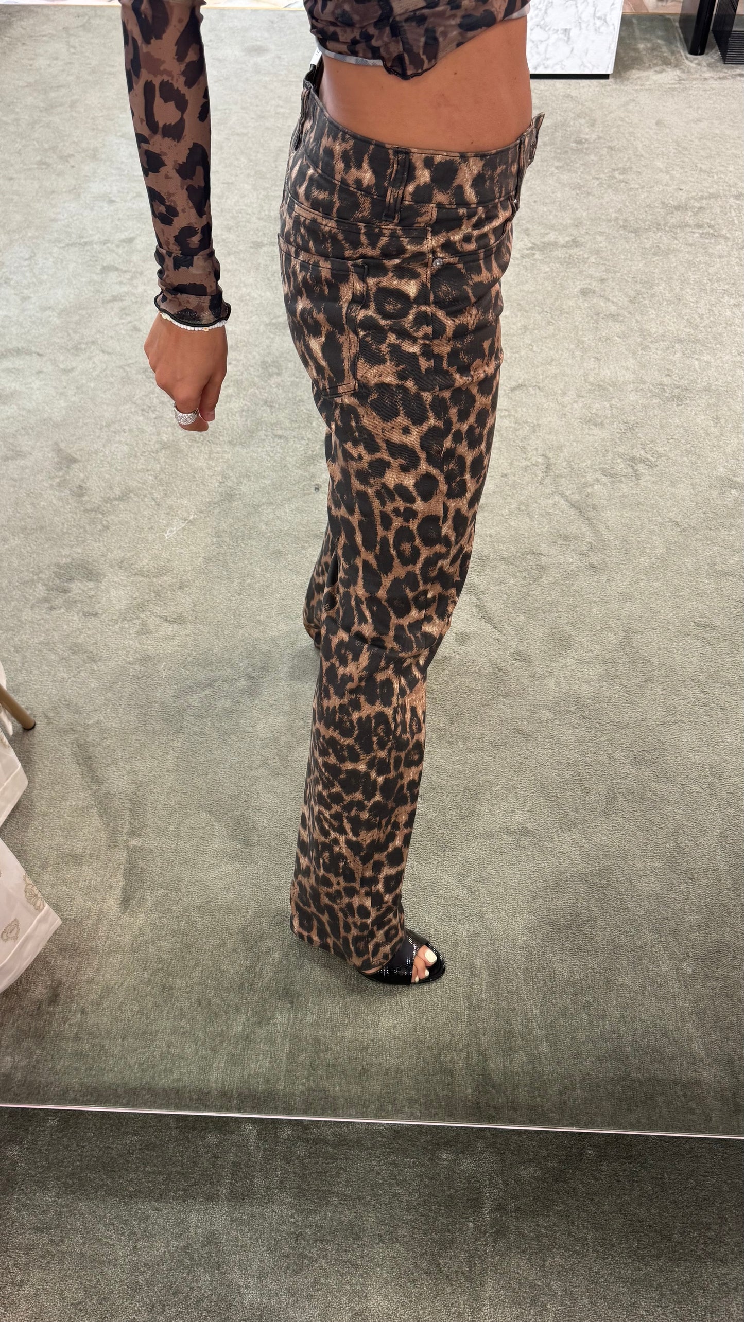 Jeans leopard slim jx