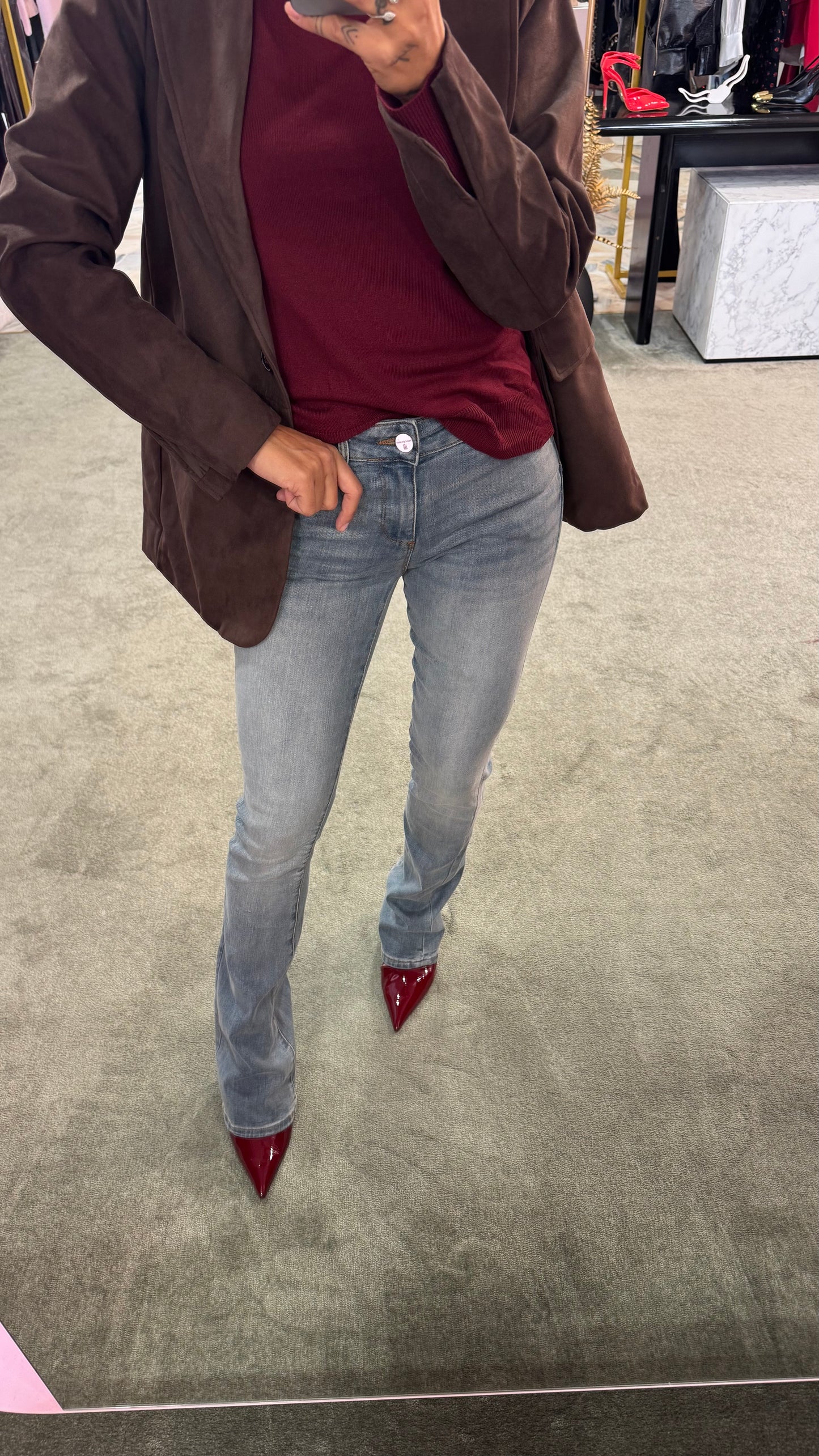 Jeans bootcut denim vintage elasticizzato fr