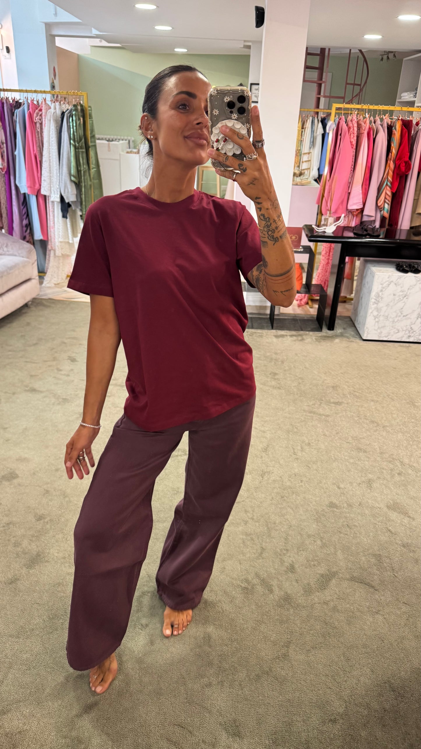 T-shirt anna bordeaux jx