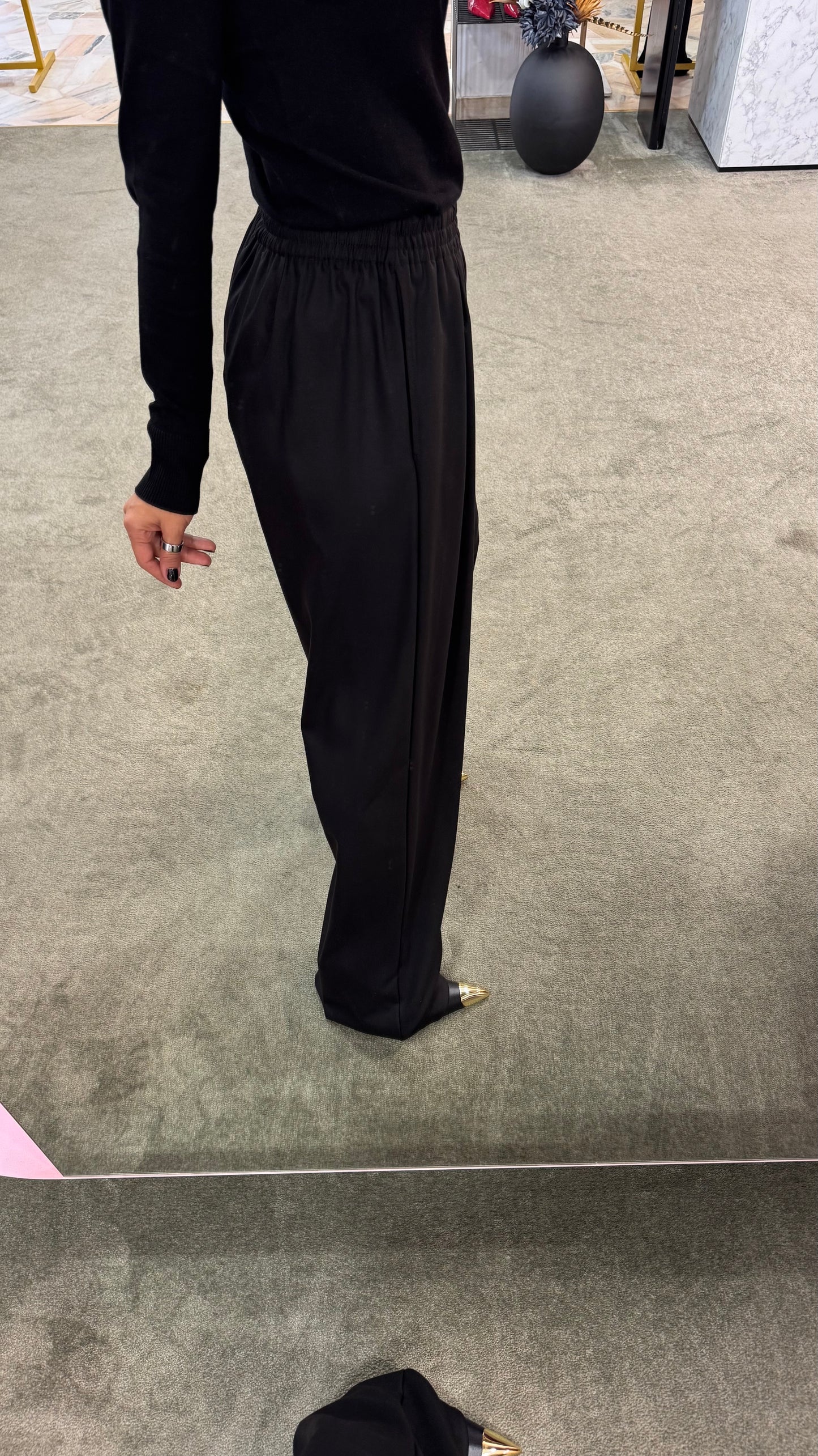 Pantaloni amie MAR DE MARGARITAS nero