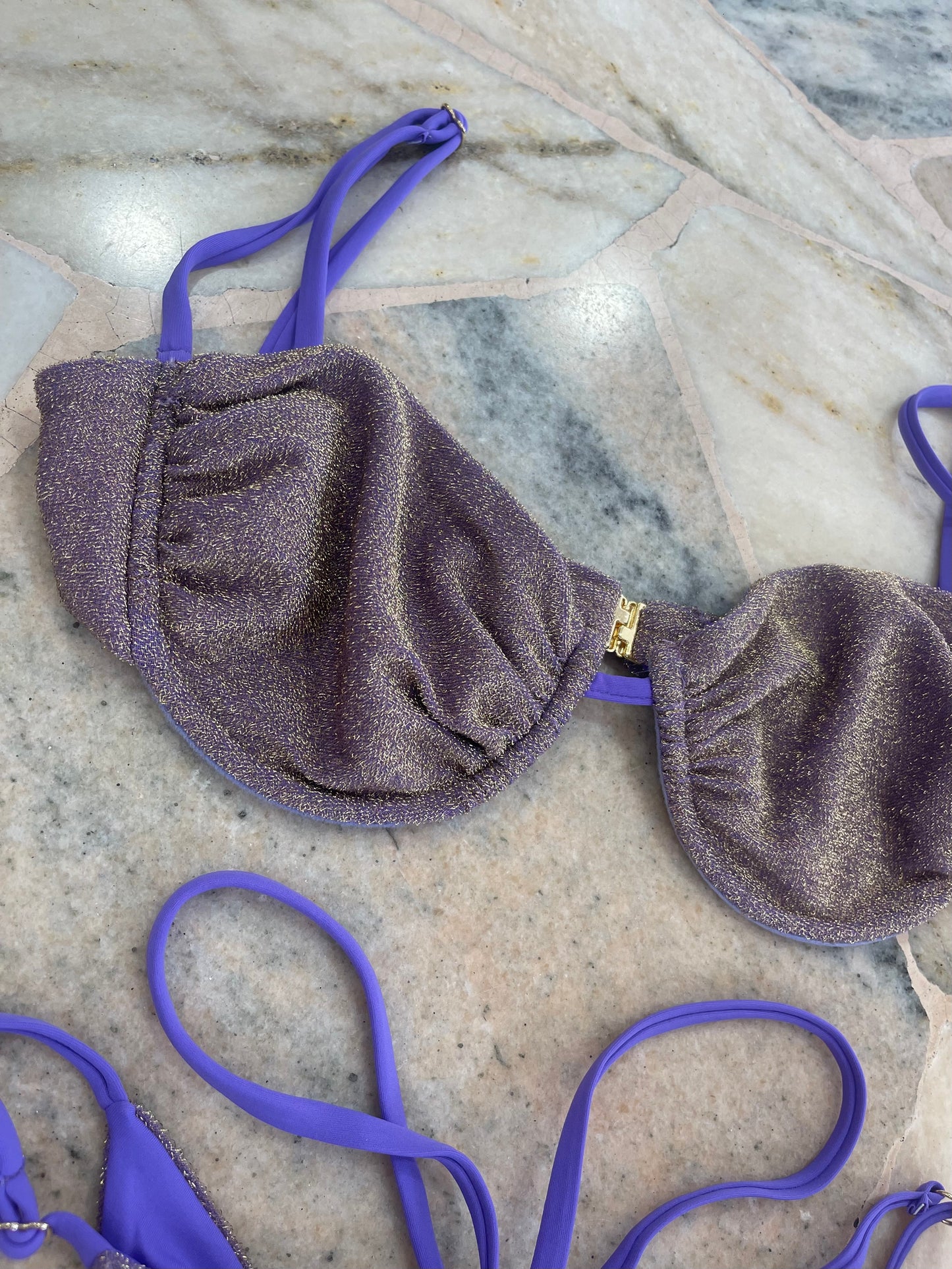 Bikini ferretto glicine lurex Matinée