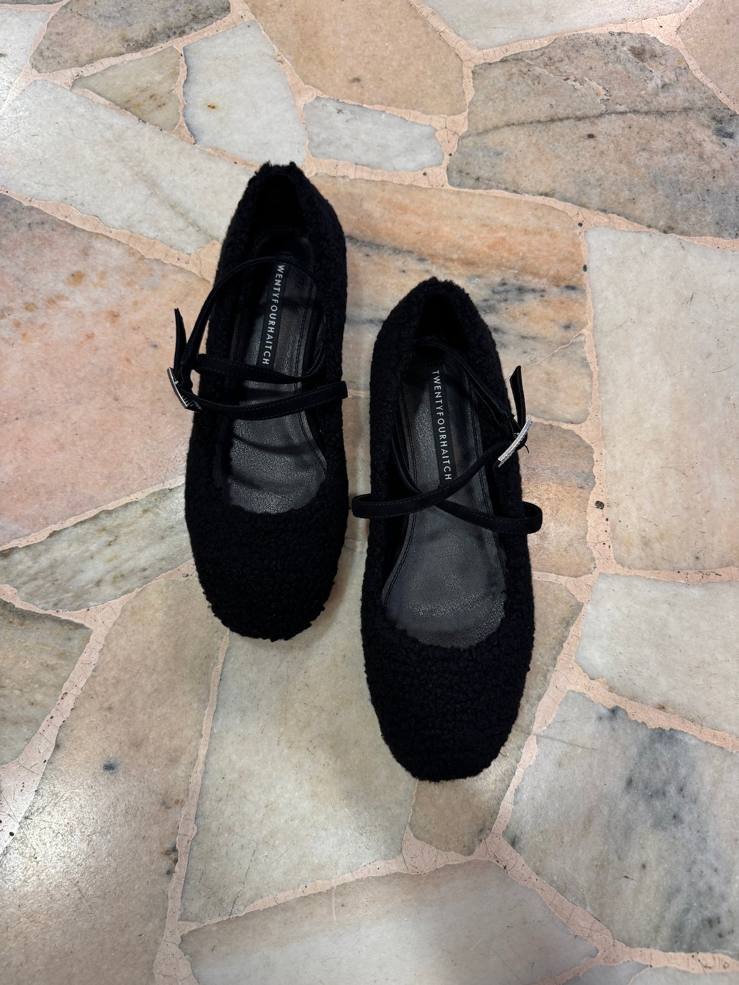 Ballerina teddy nera con cinturini tw