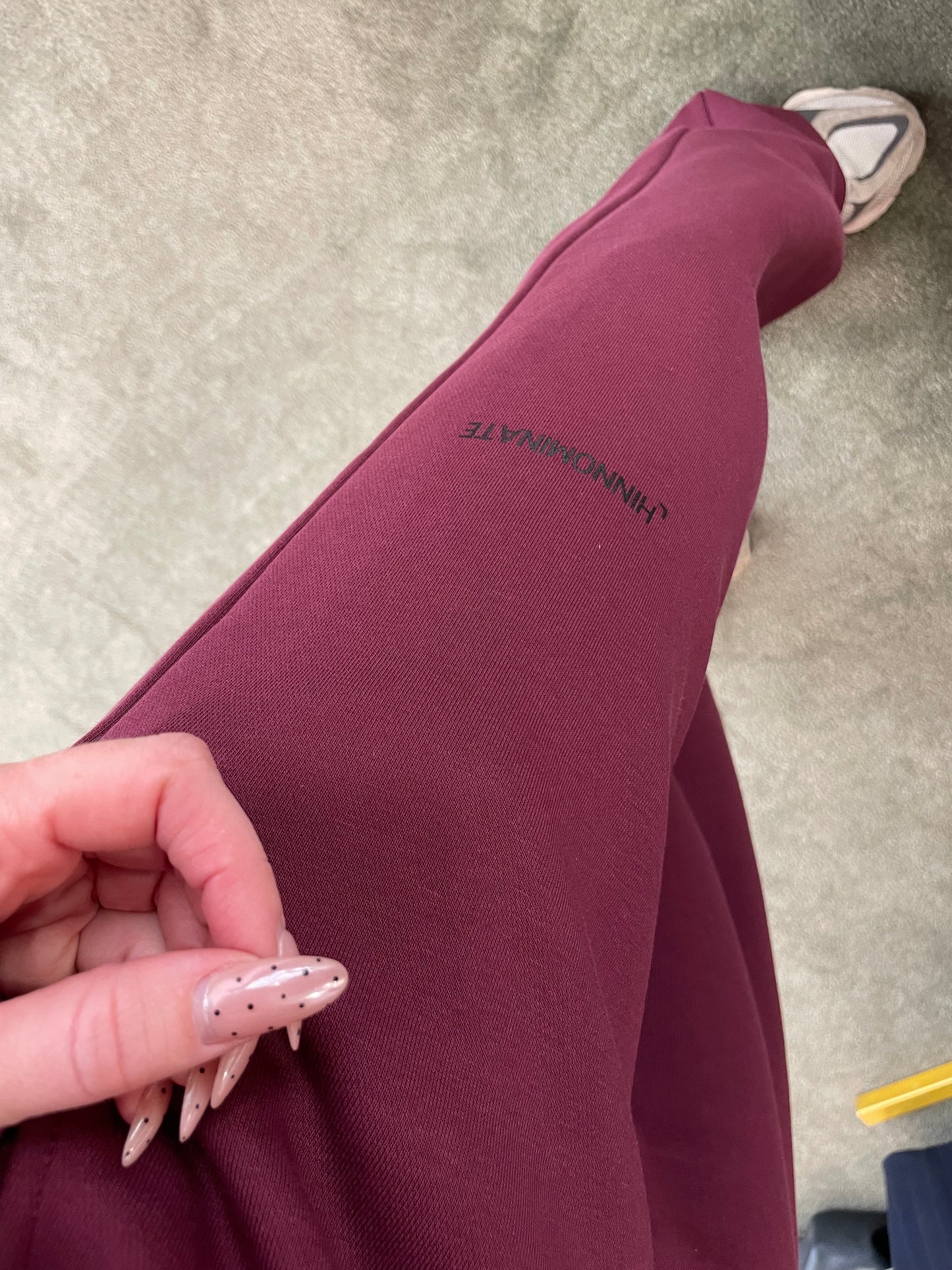 Joggers bordeaux a palazzo Hinnominate