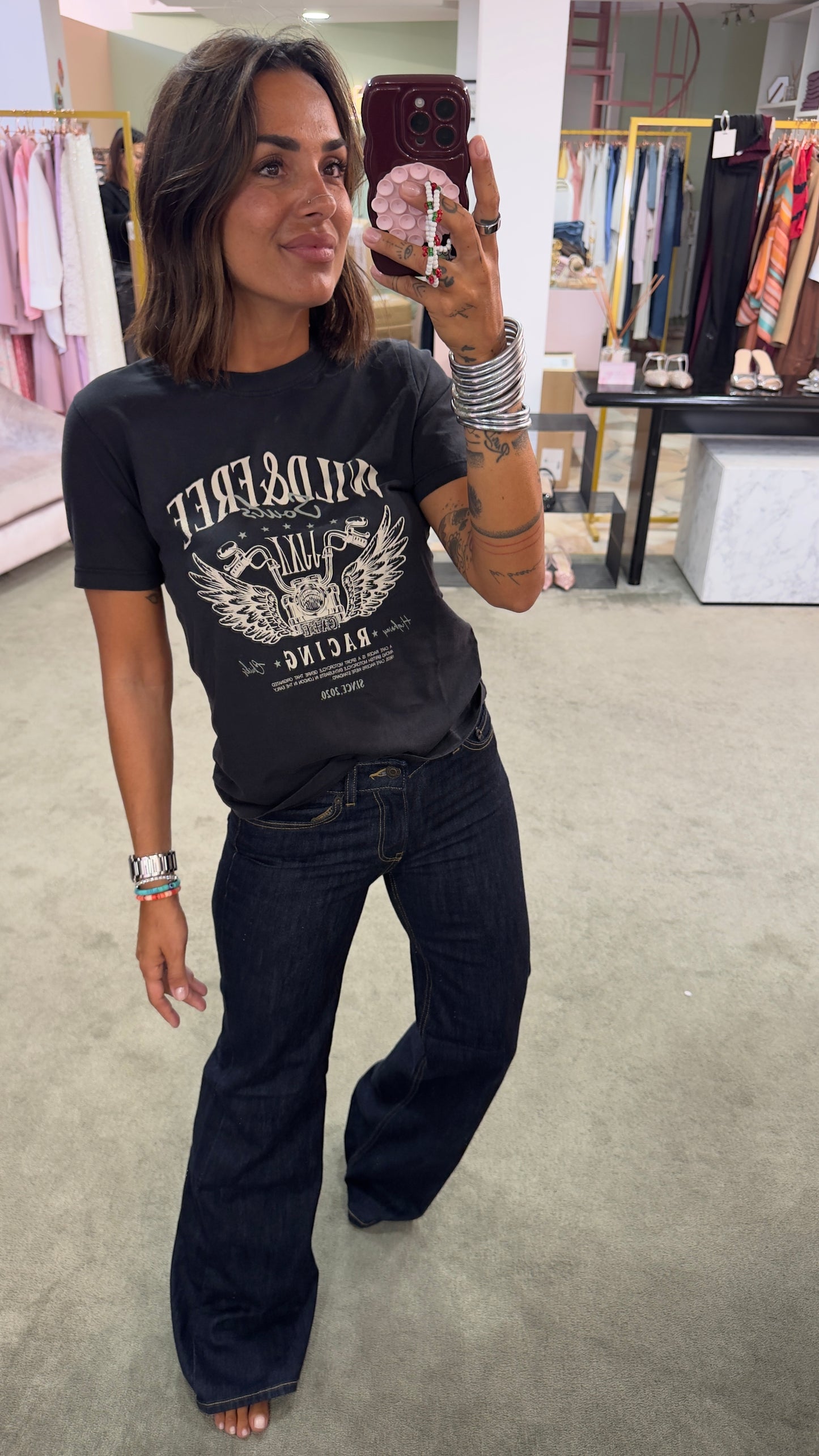 Jeans rome flare denim scuro jx