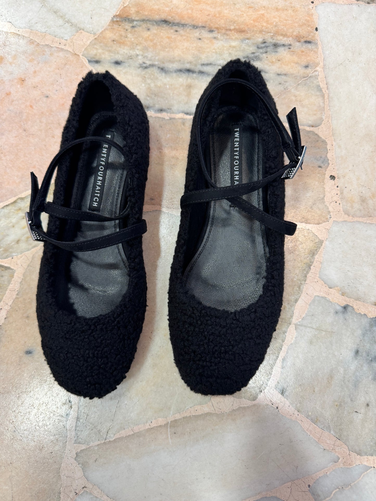 Ballerina teddy nera con cinturini tw