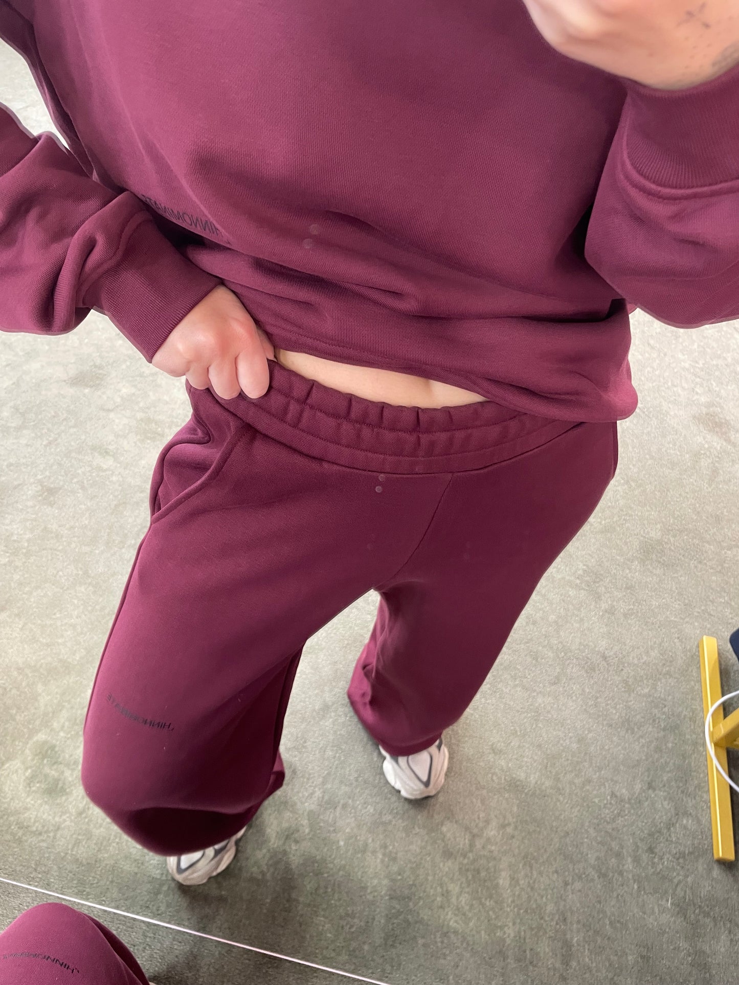 Joggers bordeaux a palazzo Hinnominate