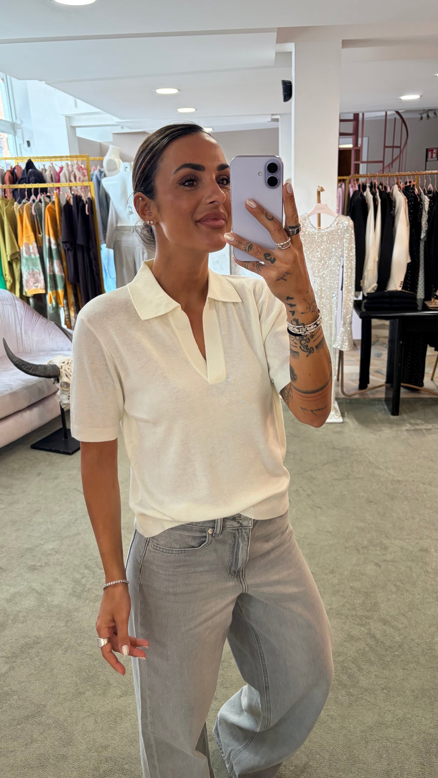 Polo panna manica corta glp