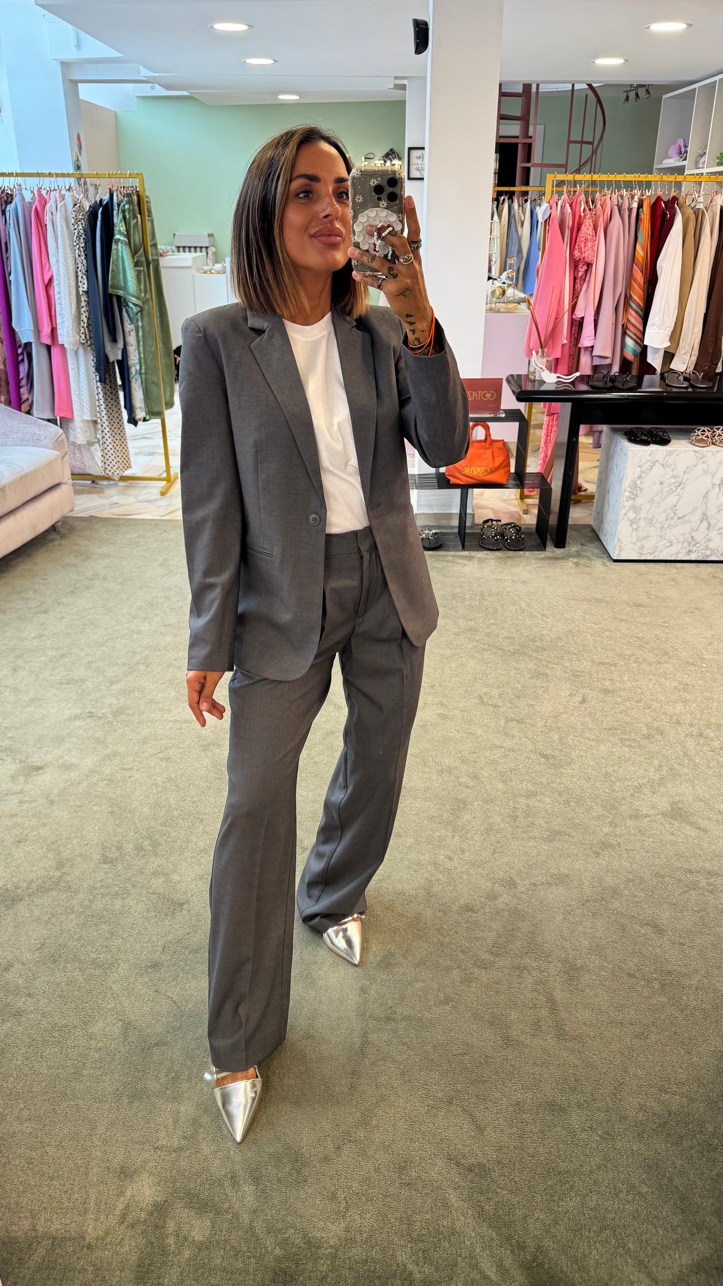 Blazer ellis grigio slim jx
