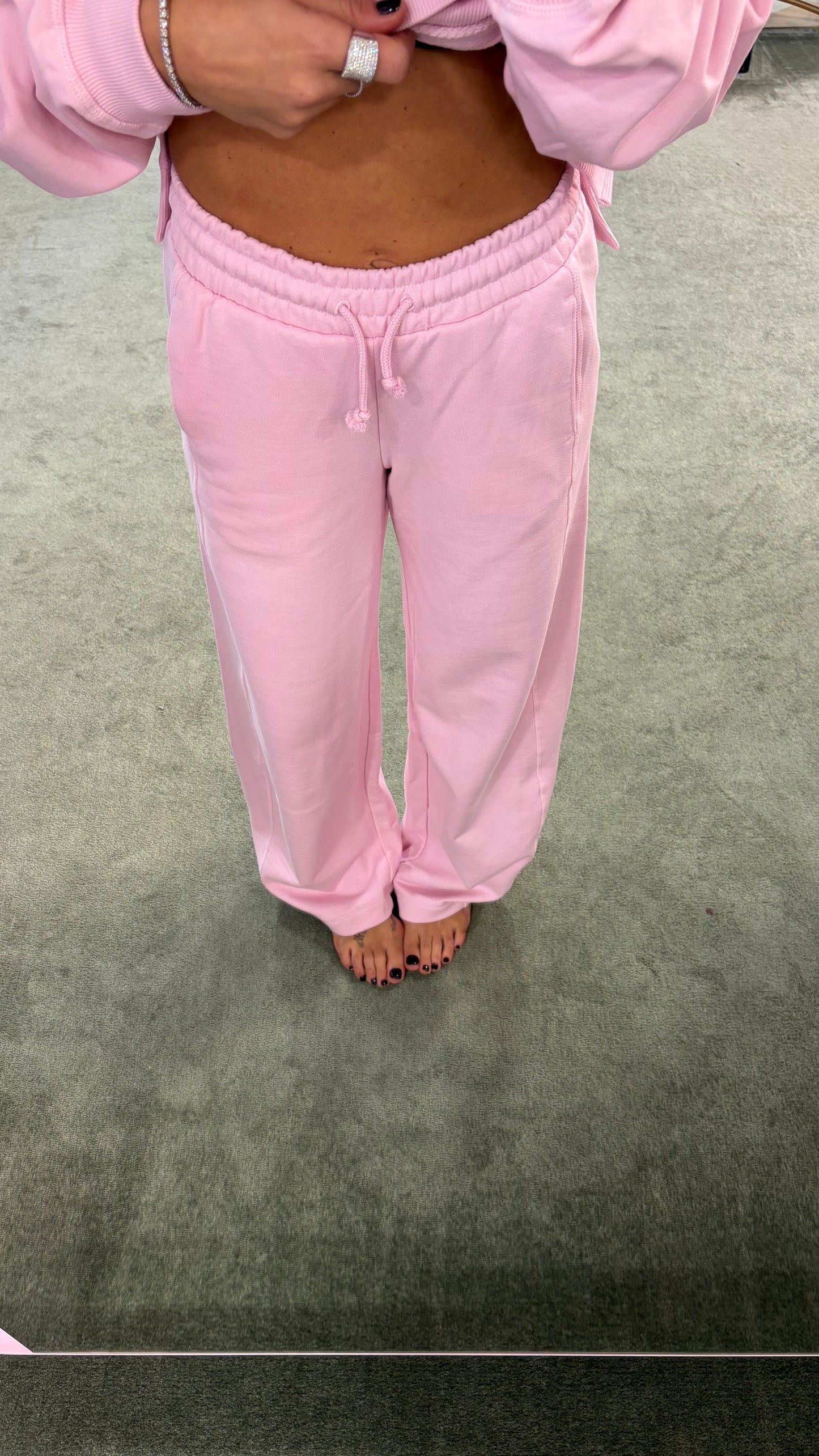 Felpa rosa girocollo jx