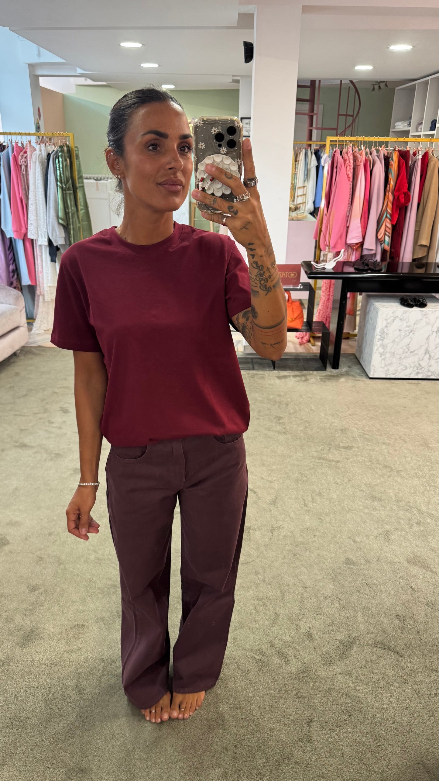 T-shirt anna bordeaux jx