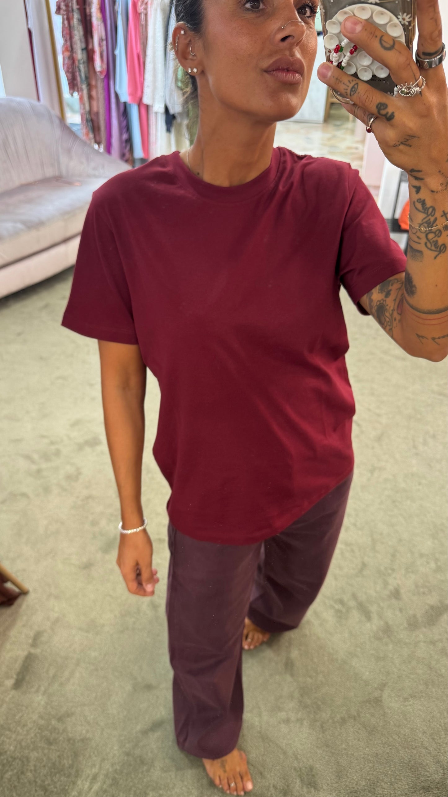 T-shirt anna bordeaux jx