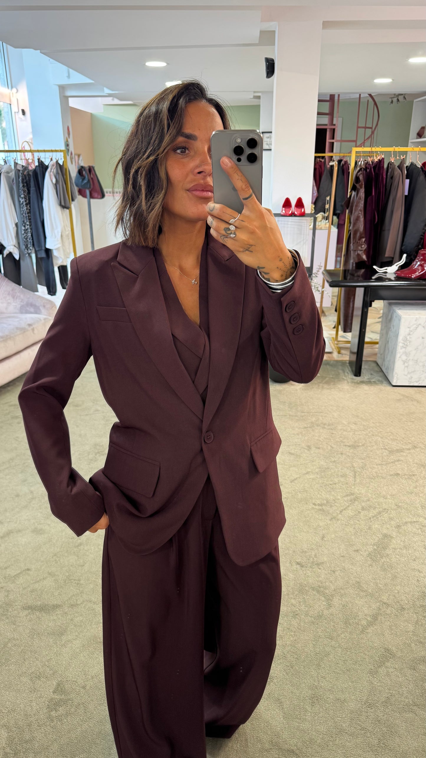 Blazer bordeaux regular ay