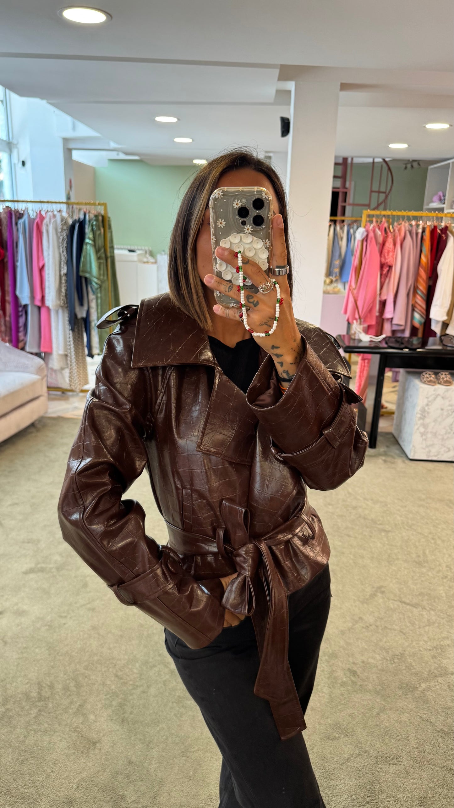 Trench crop marrone crocco Actualee