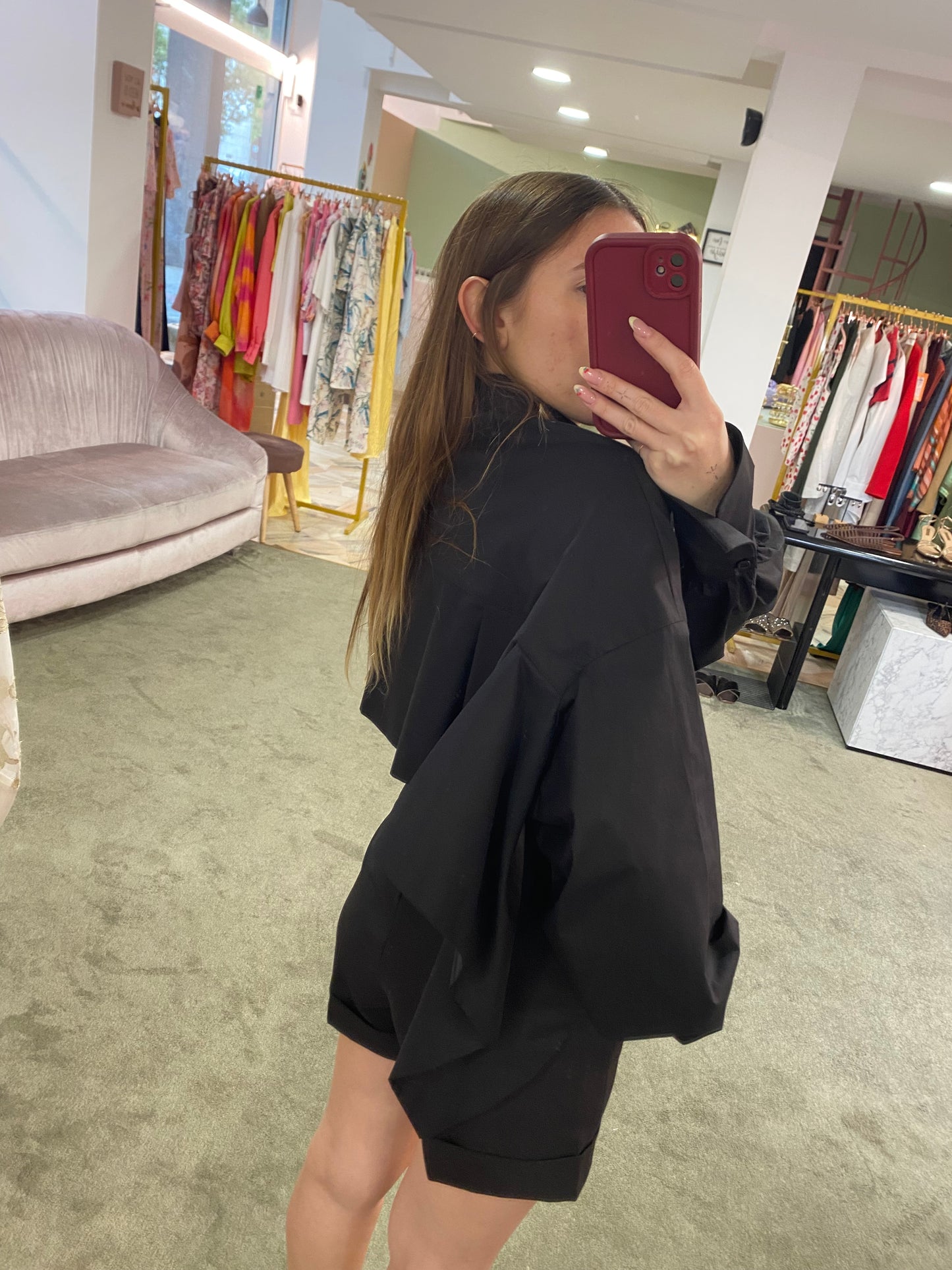 Camicia nera schiena scoperta ks