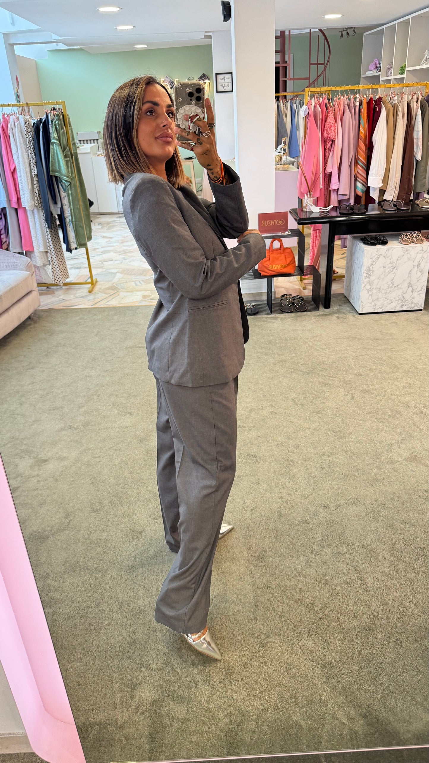 Blazer ellis grigio slim jx