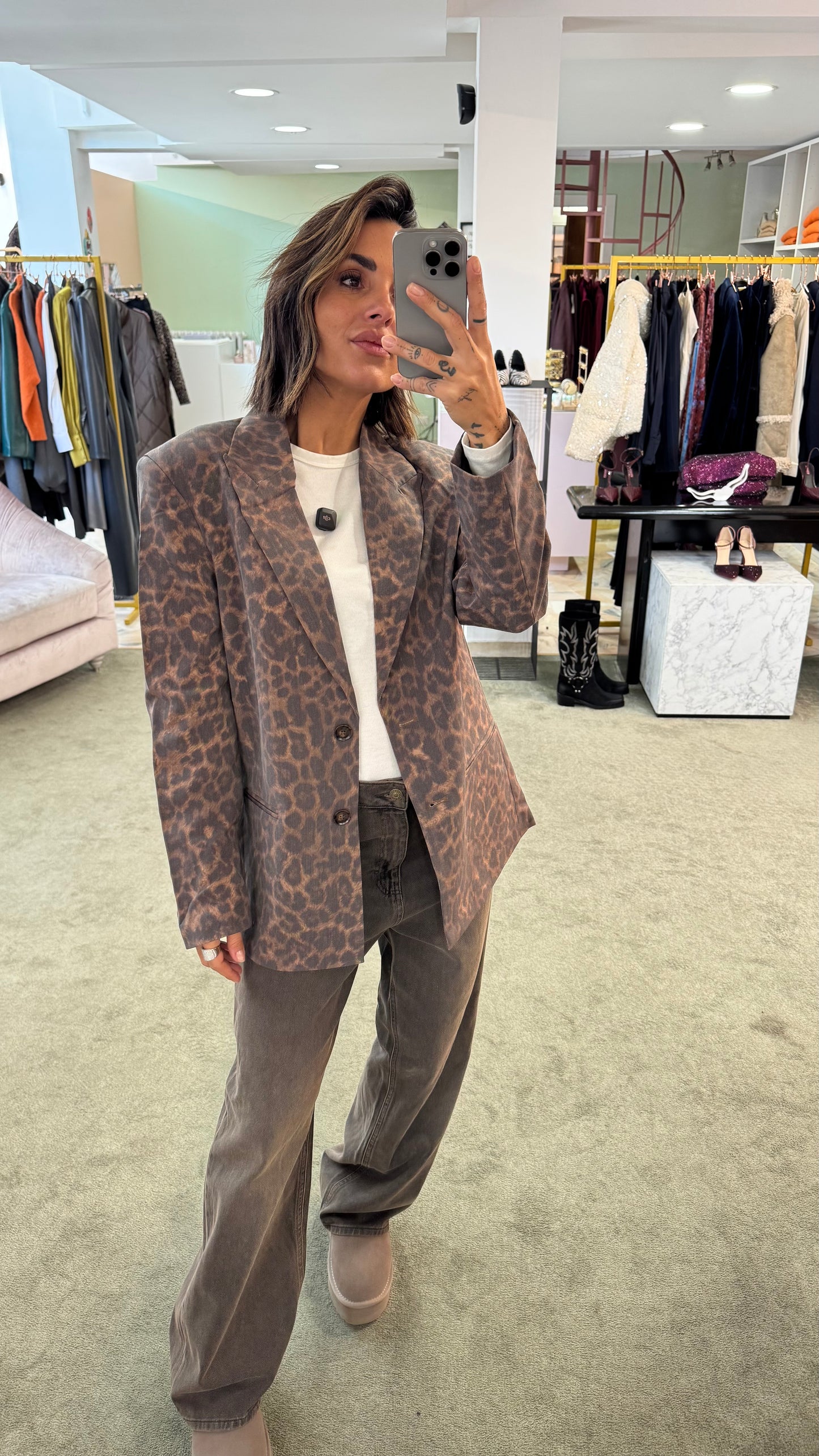 Blazer ellis animalier over jx