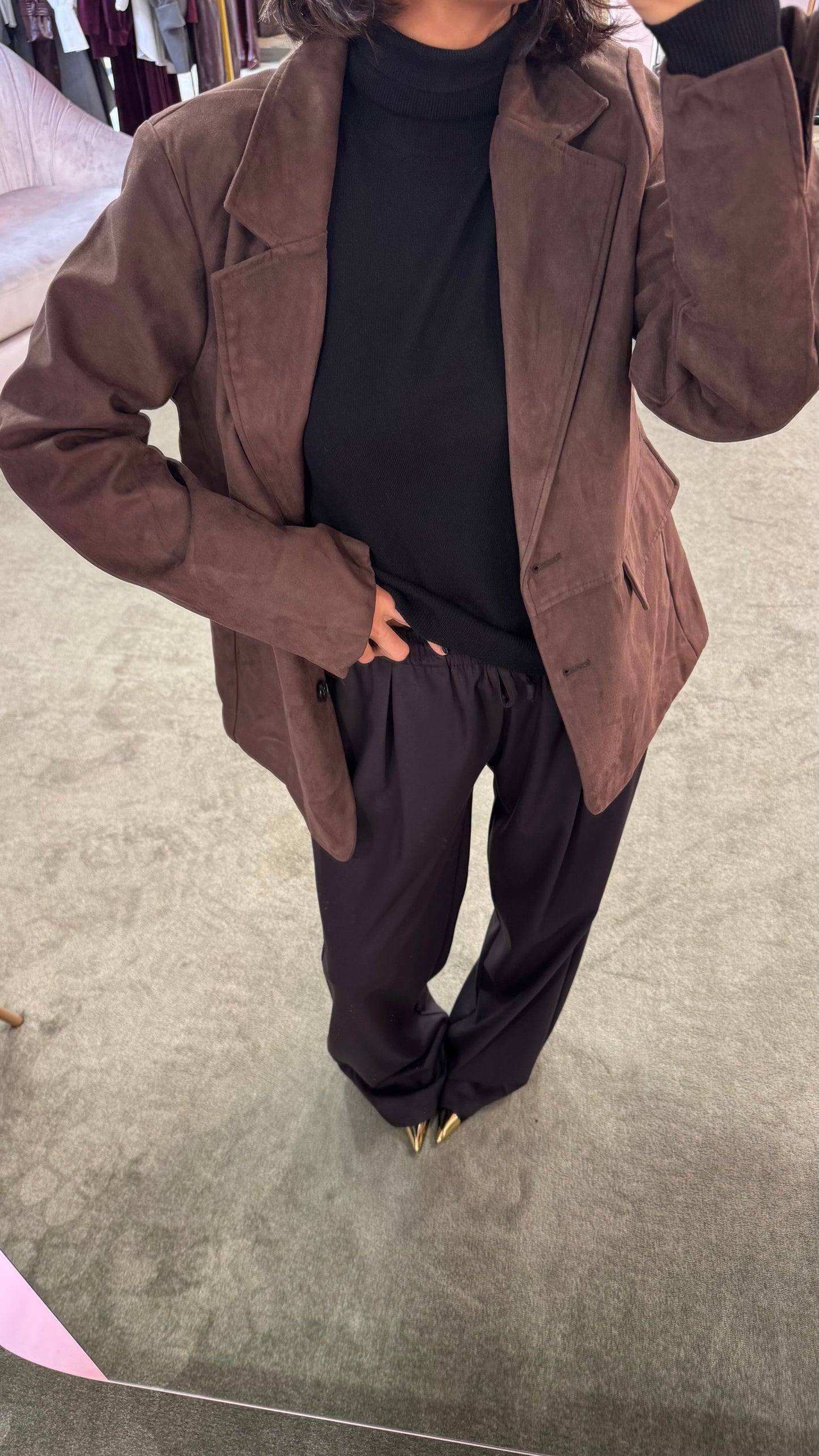 Pantaloni marroni testa di moro Hinnominate con coulisse