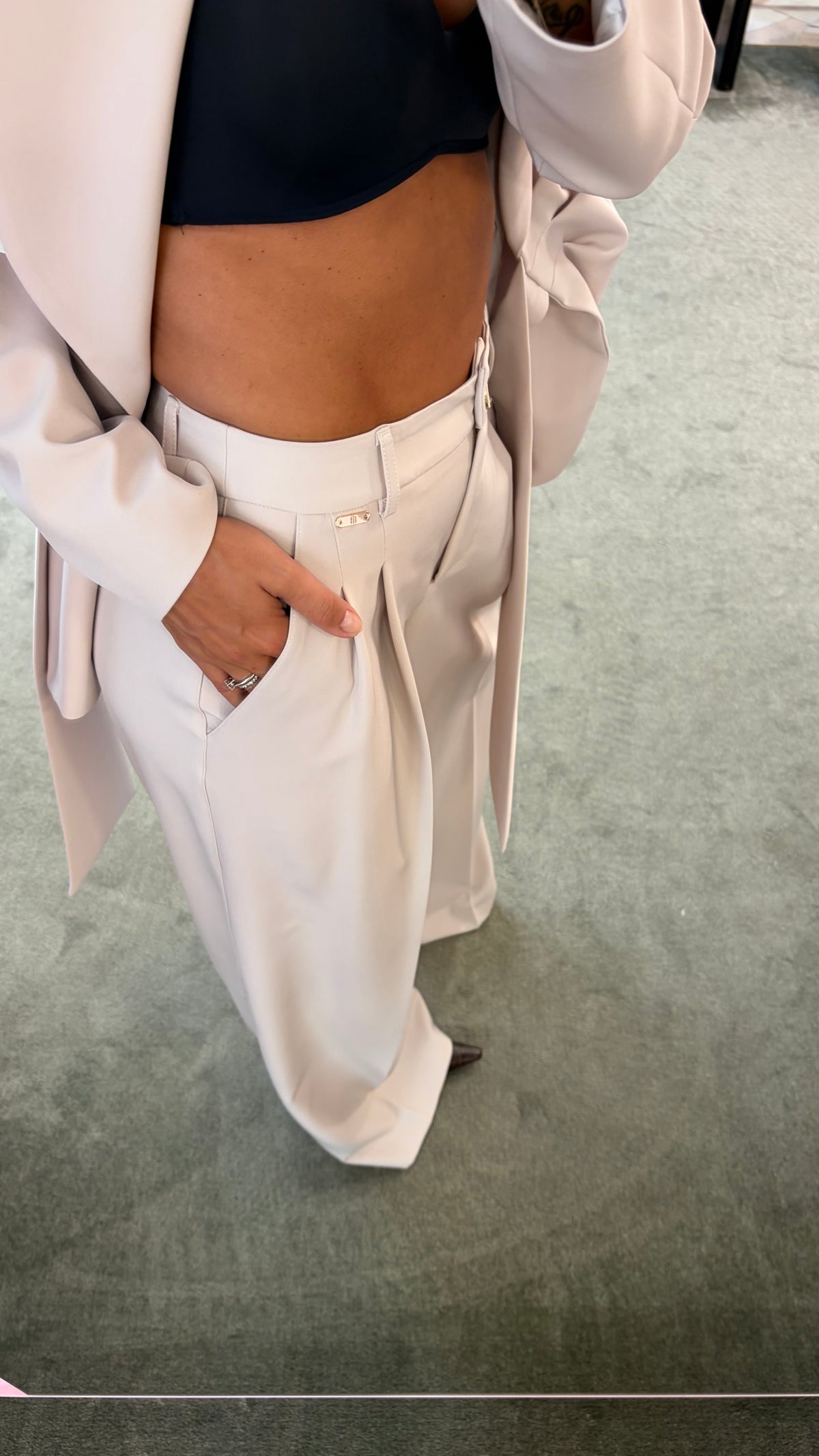 Blazer ghiaccio slim con fusciacca fr