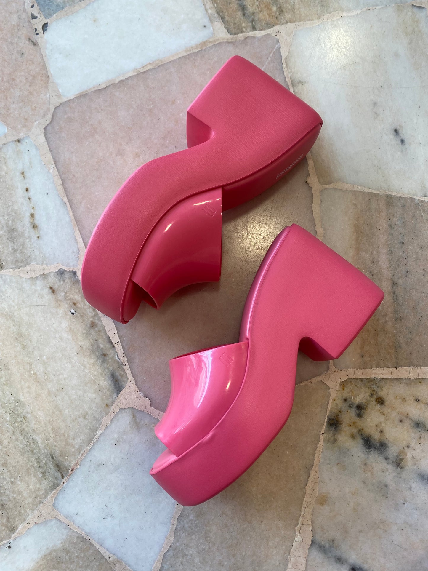 Platform ciabatta rosa cicca