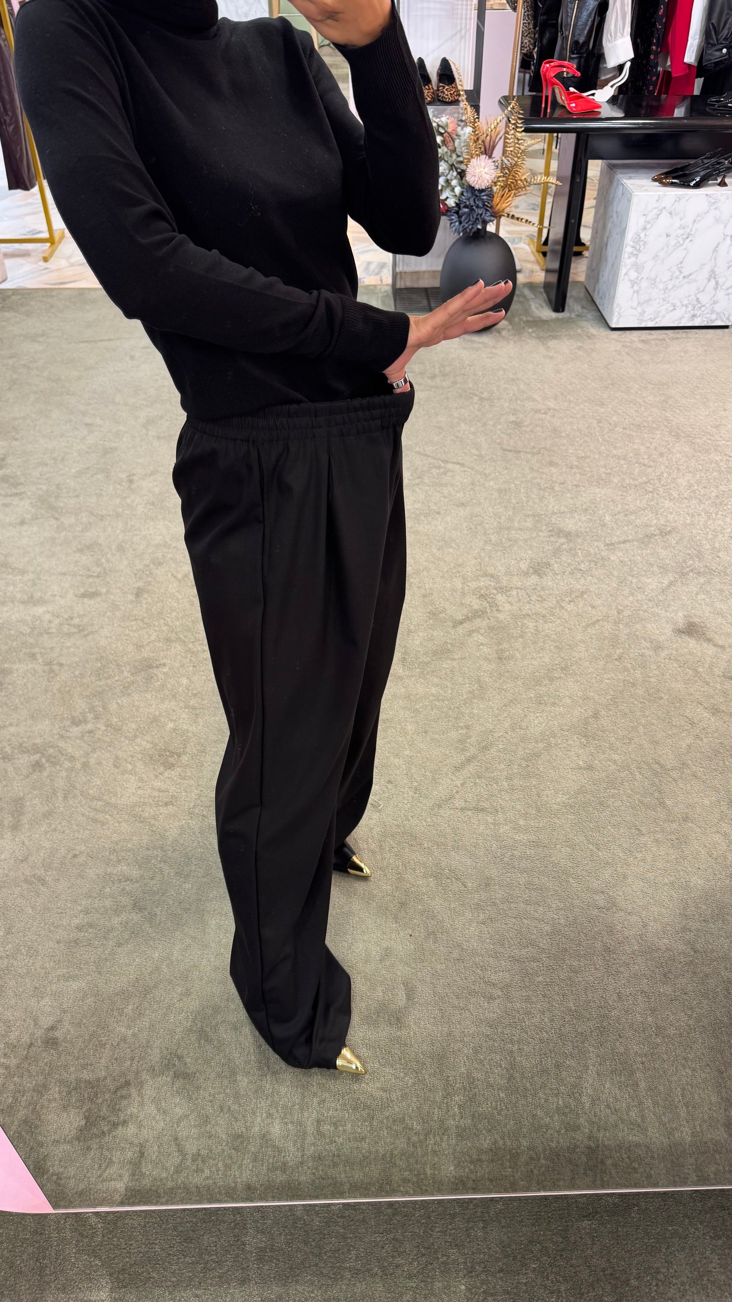Pantaloni amie MAR DE MARGARITAS nero