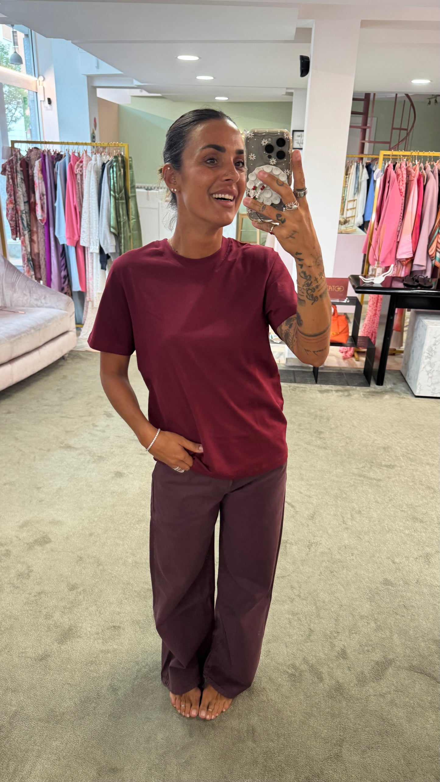 T-shirt anna bordeaux jx